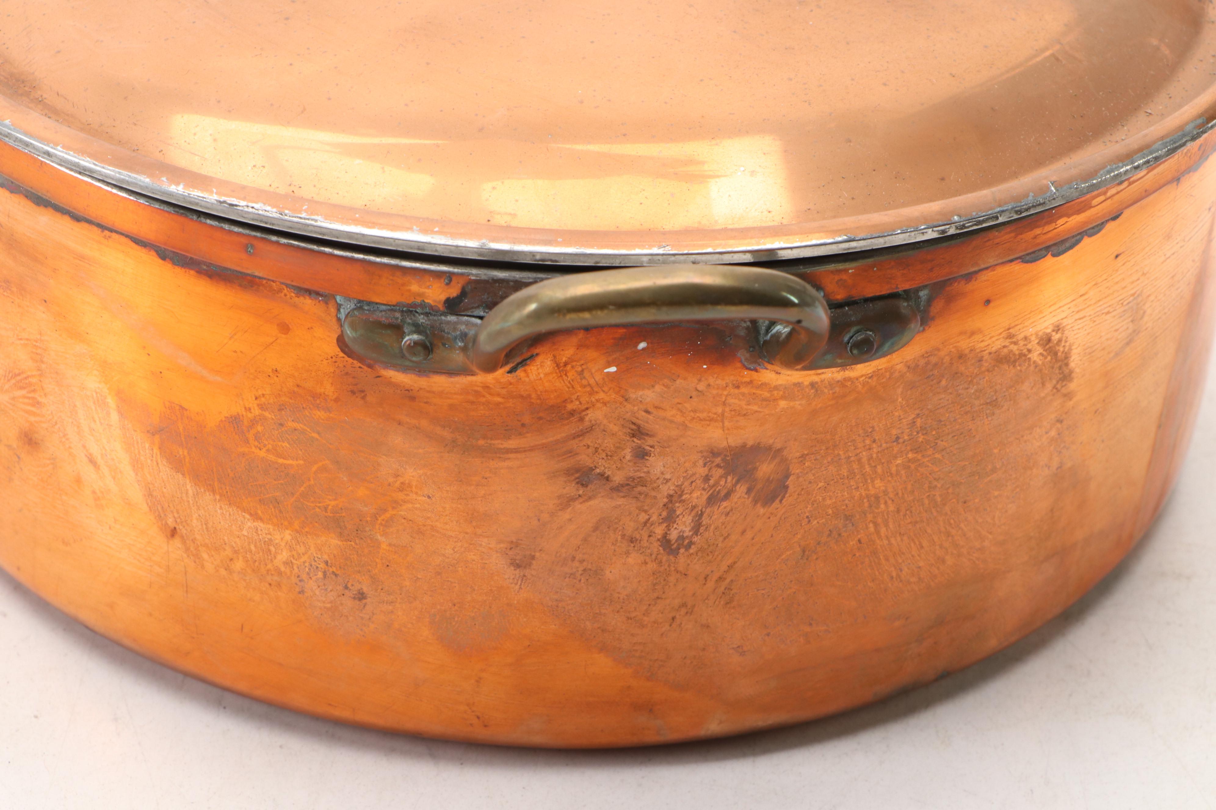 Tagus Chef Copper Plate Pot with Other Copper Plate Pots and Pan