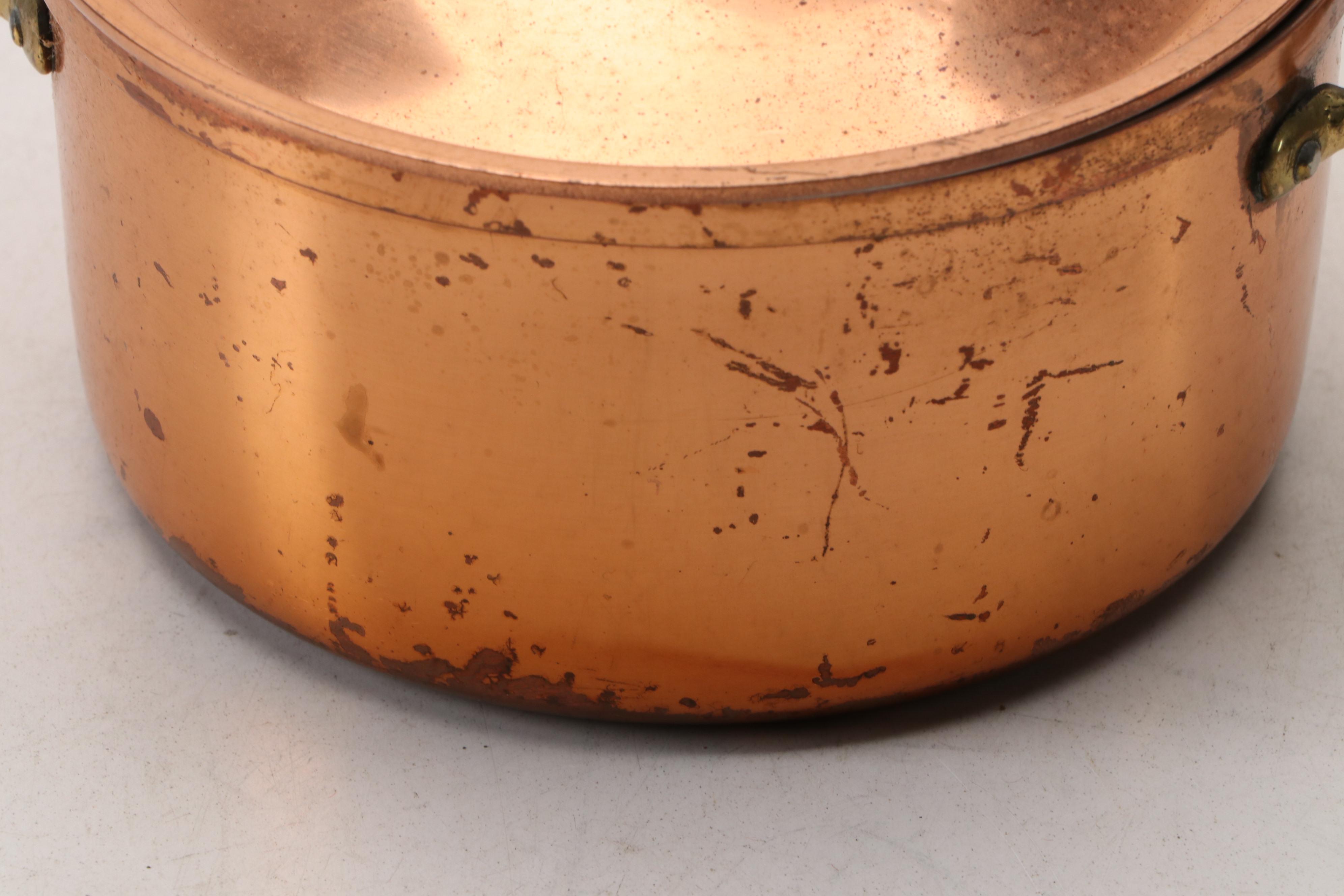 Tagus Chef Copper Plate Pot with Other Copper Plate Pots and Pan