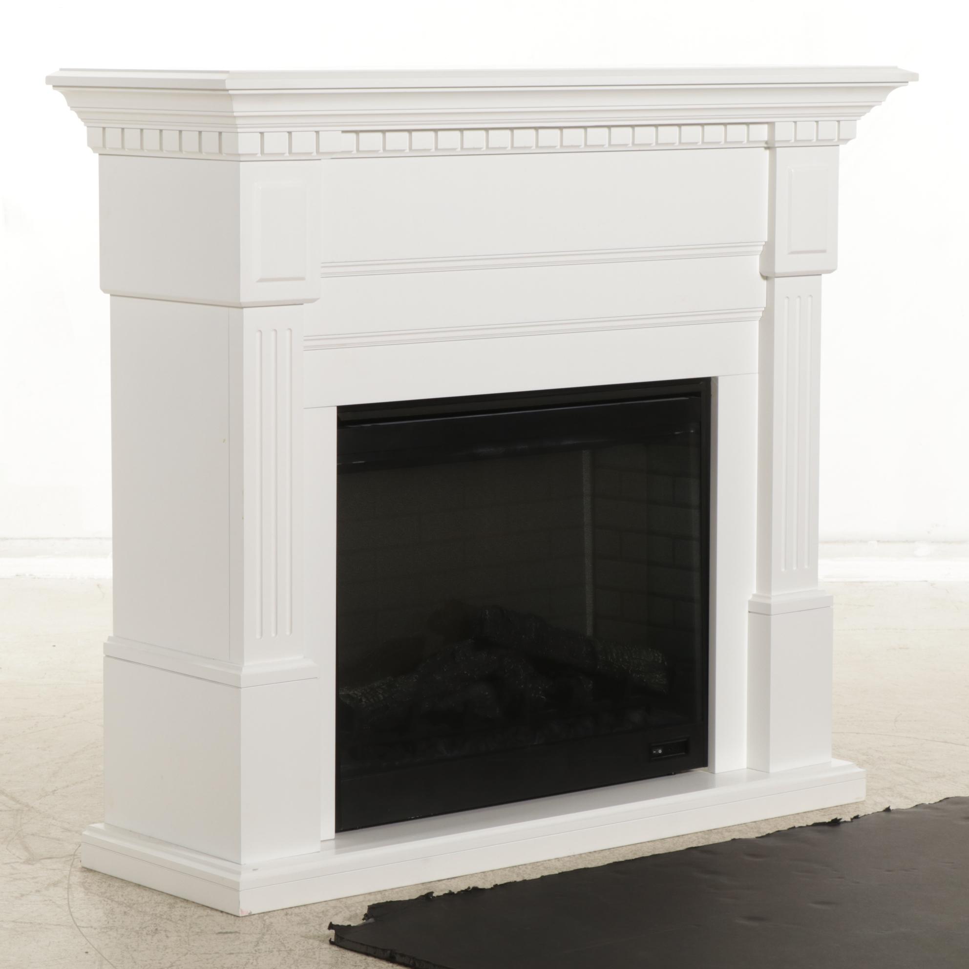 DC Dimplex Electric Fireplace in Painted Wood Surround, 2017