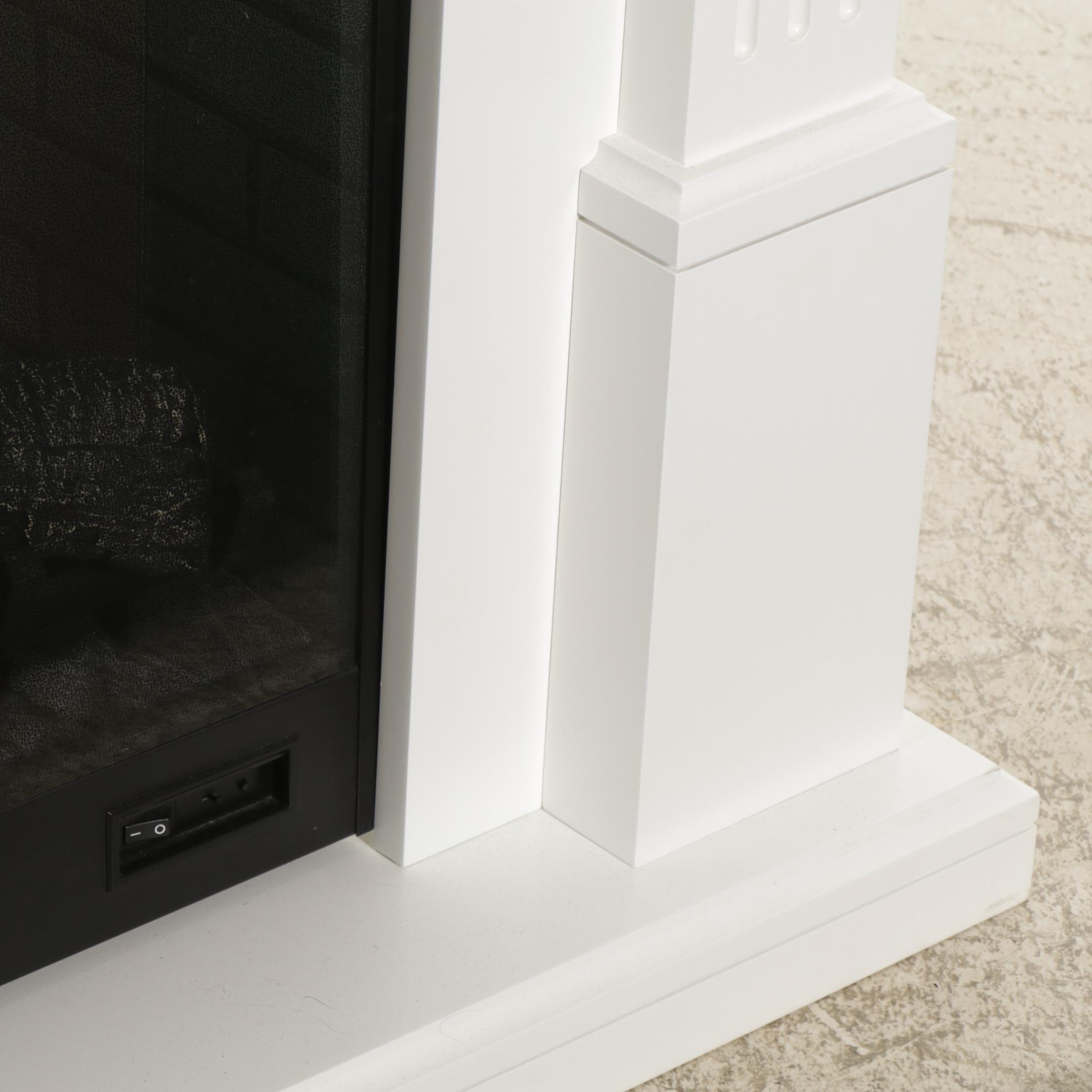 DC Dimplex Electric Fireplace in Painted Wood Surround, 2017