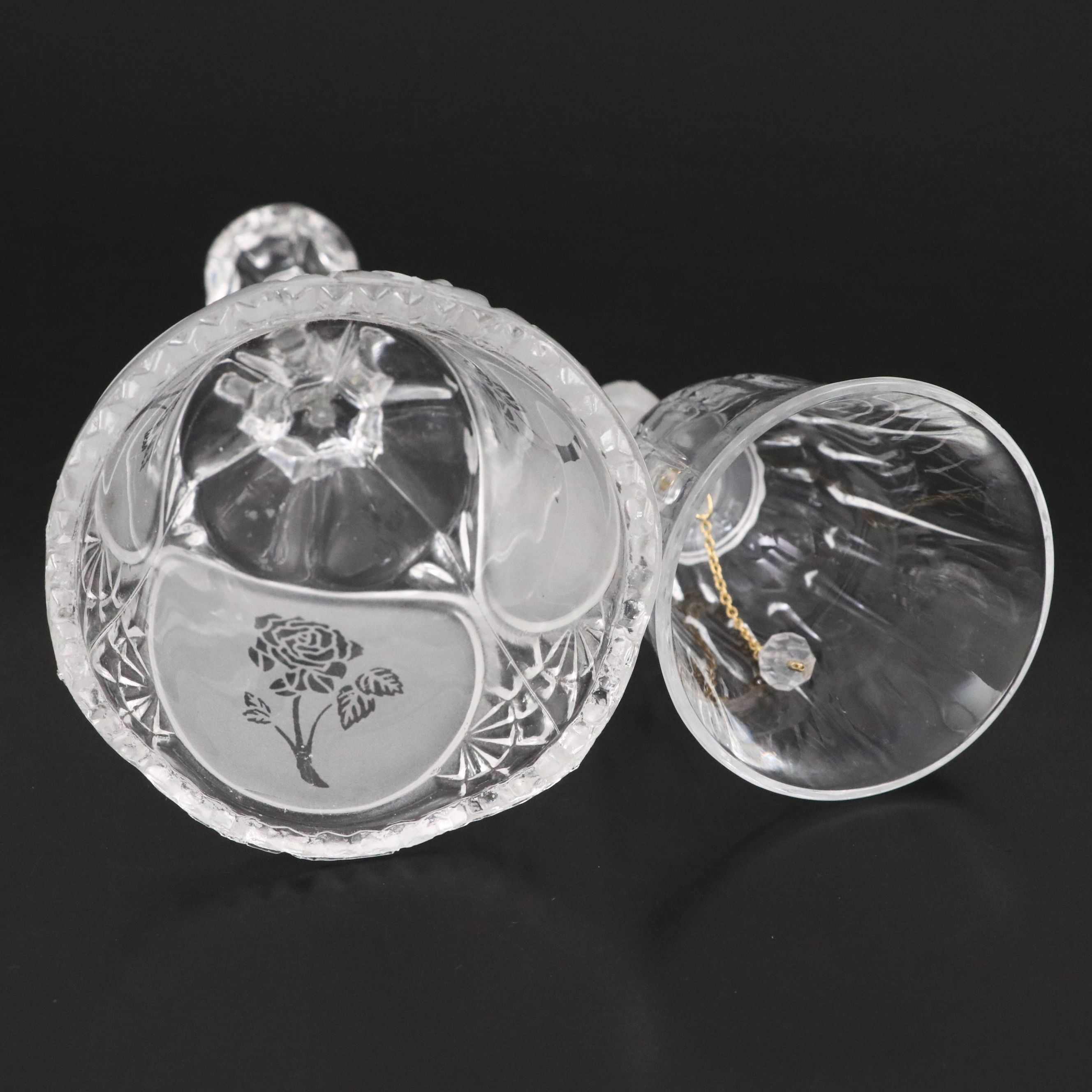 Godinger Silver Plate Jewelry Box, Goebel Glass Bell, and More Vanity Décor