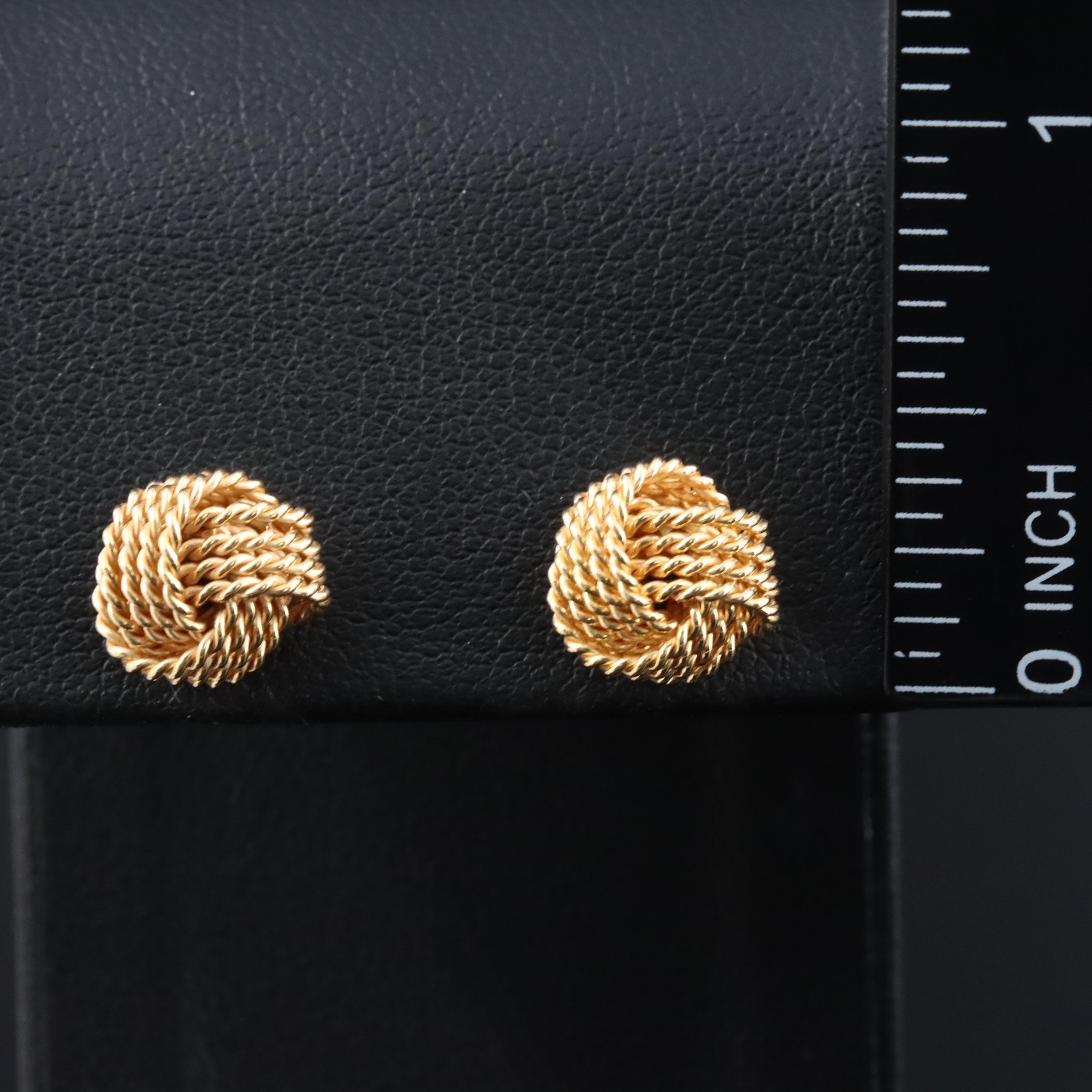 Tiffany & Co. 18K Twist Knot Earrings