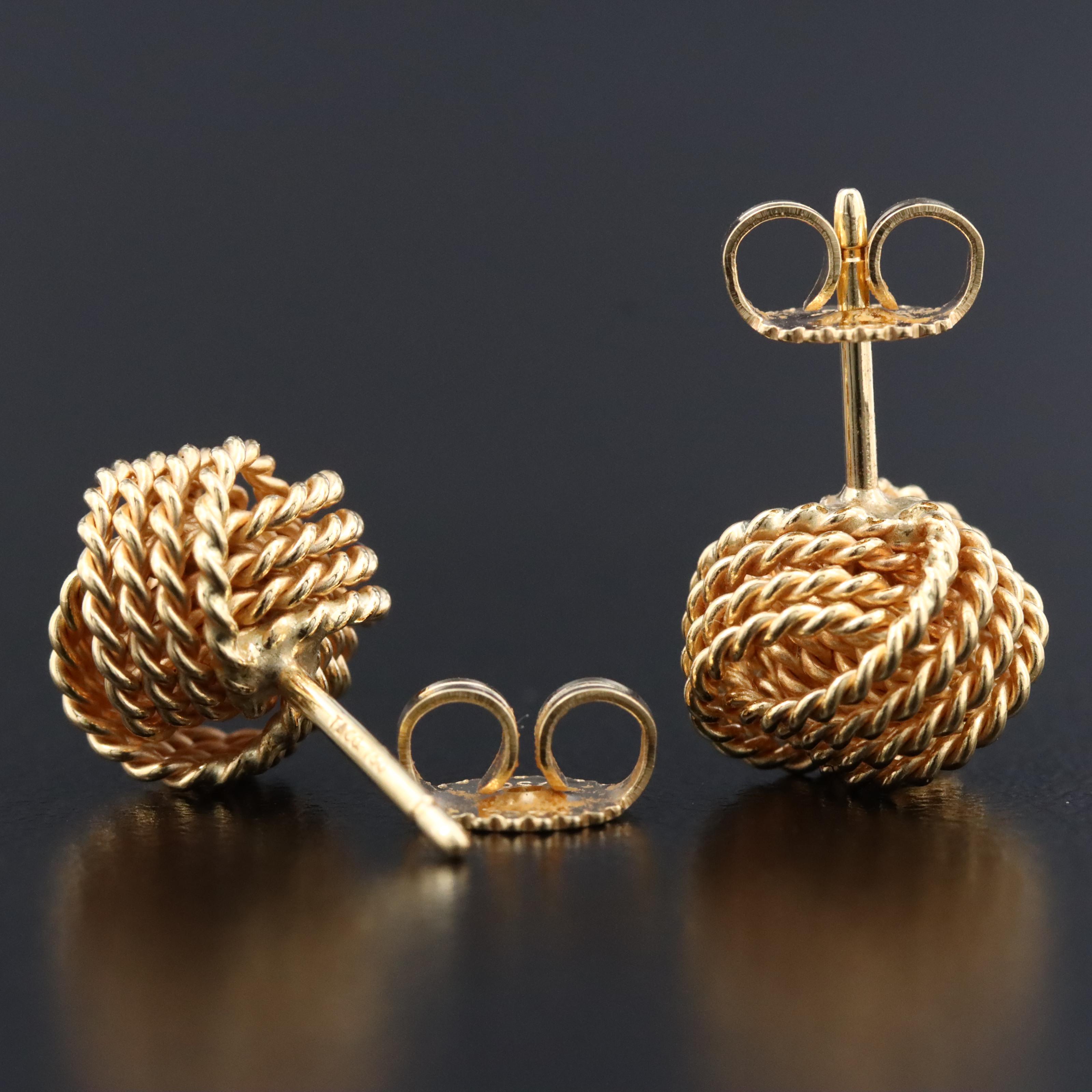 Tiffany & Co. 18K Twist Knot Earrings