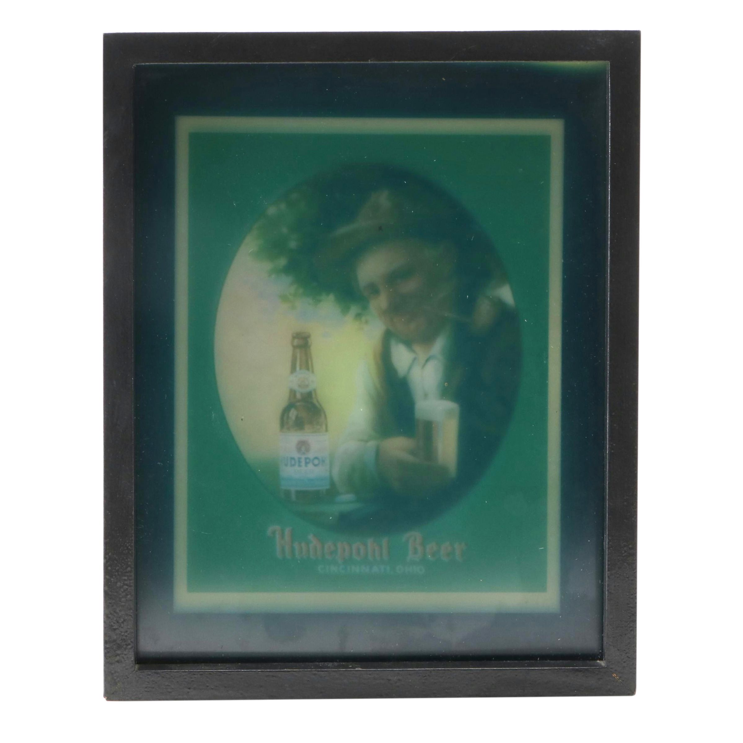 Hudepohl Beer Illuminated Advertising Sign