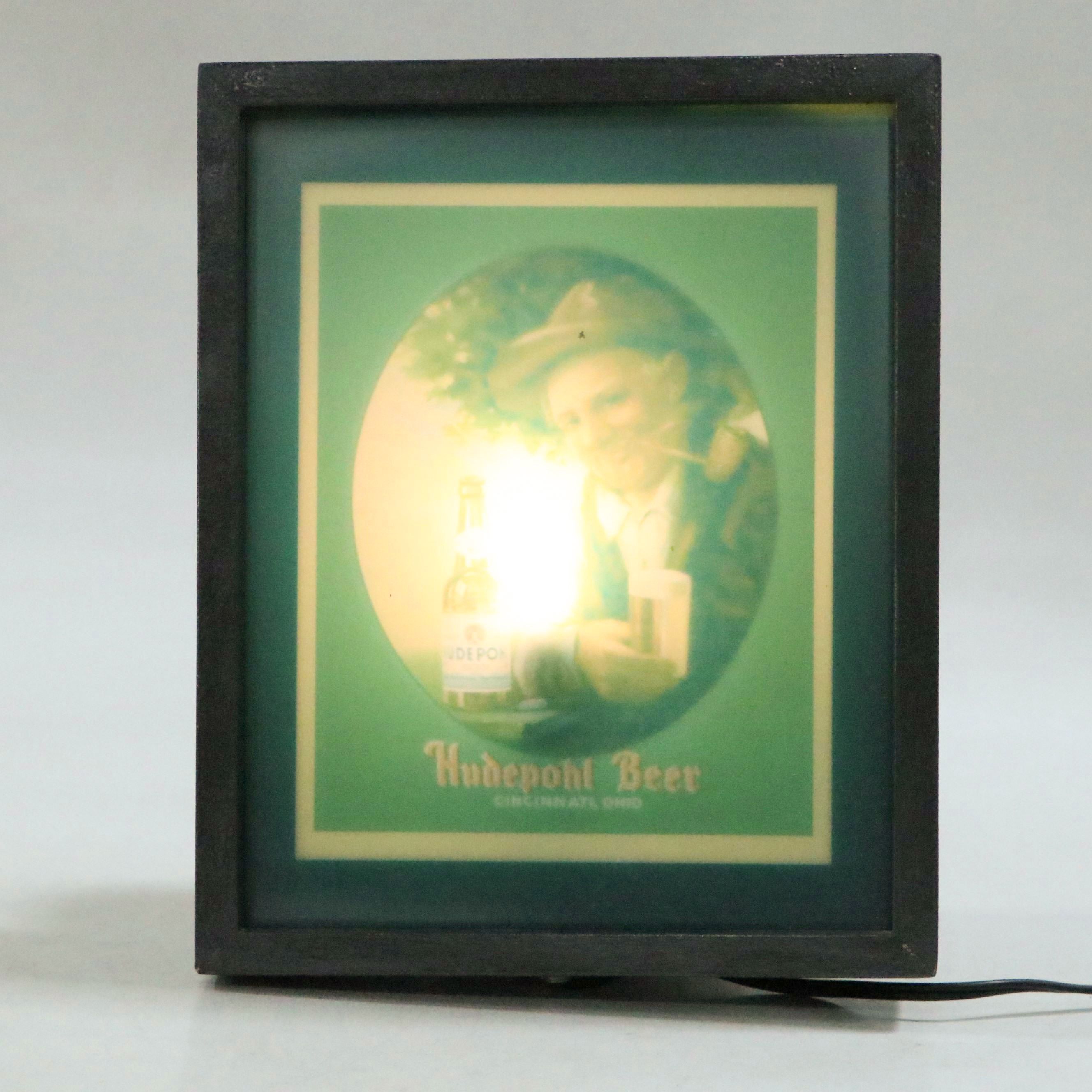 Hudepohl Beer Illuminated Advertising Sign