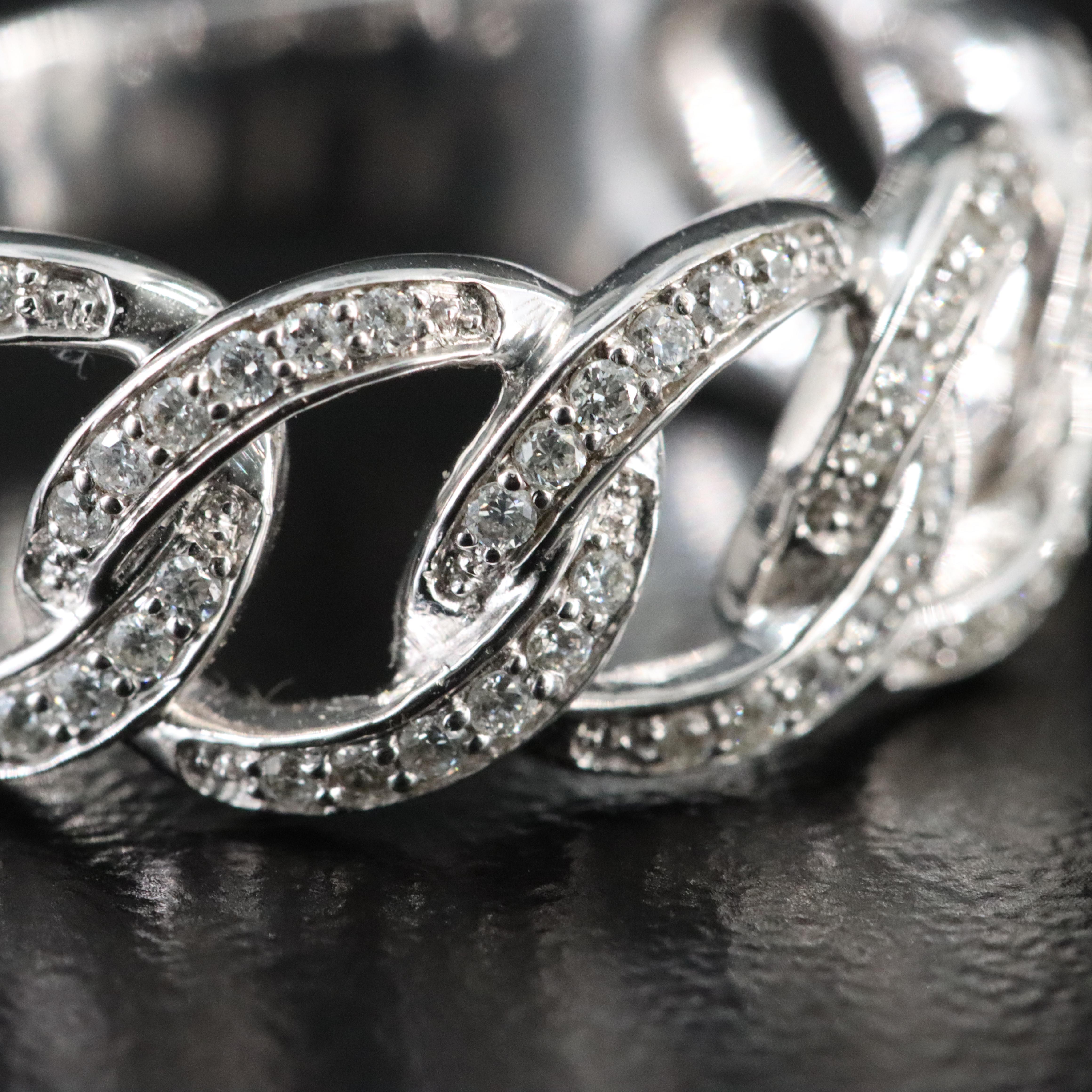 14K 0.36 CTW Diamond Link Ring