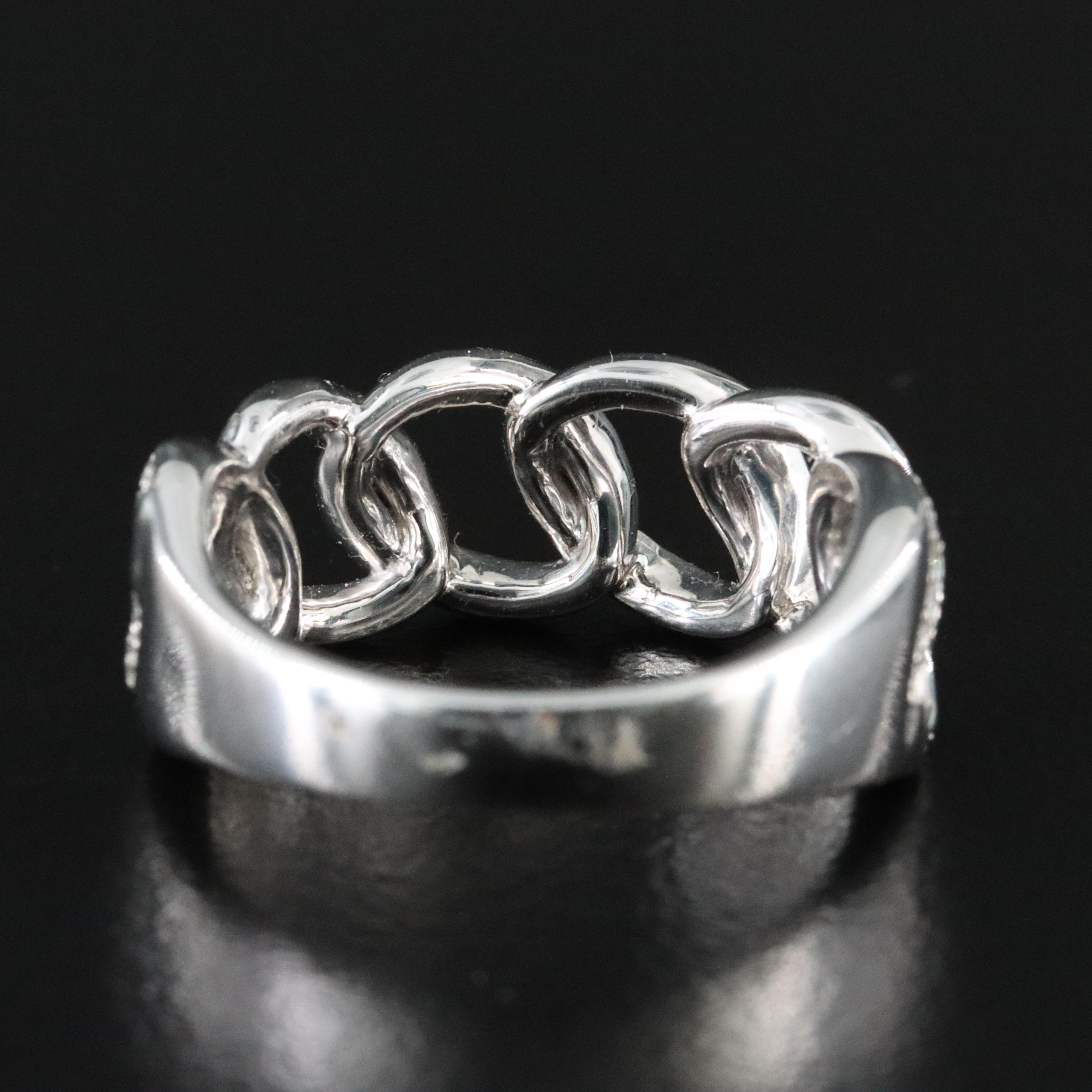 14K 0.36 CTW Diamond Link Ring