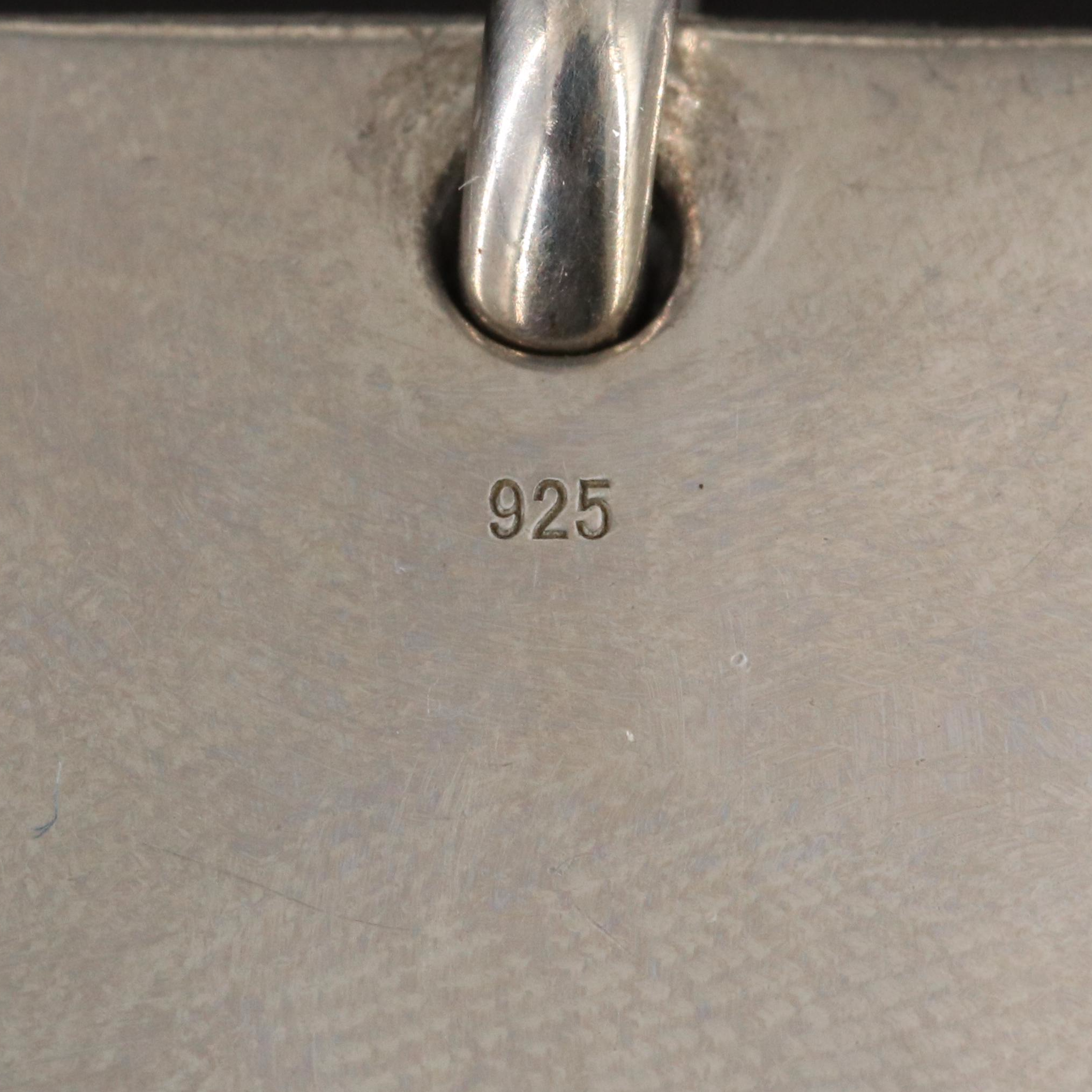 Sheryl Lowe "Mr. Lowe" Sterling Curb Chain Pendant Necklace