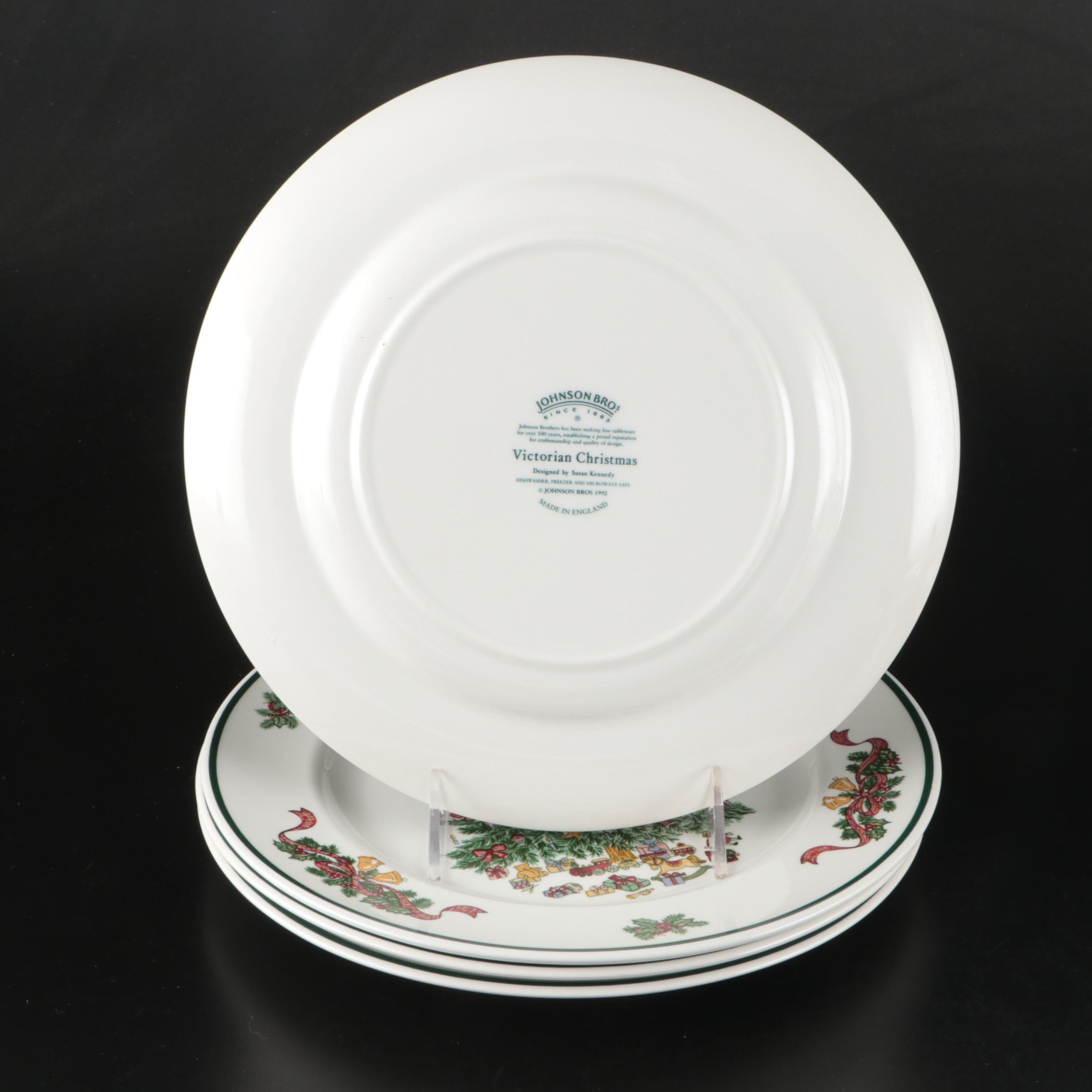 Johnson Bros "Victorian Christmas" and Spode "Christmas Tree" Ceramic Dinnerware