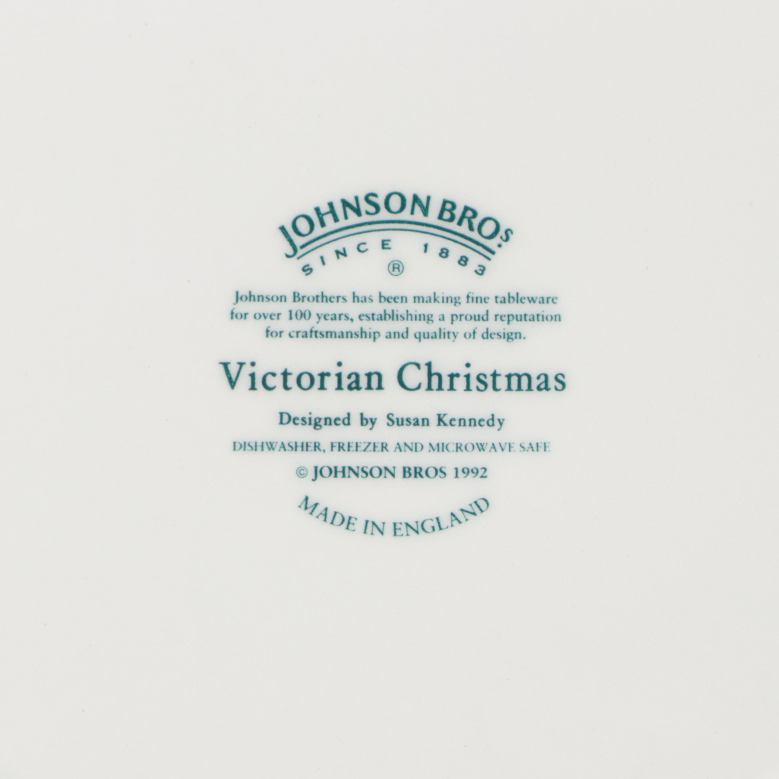 Johnson Bros "Victorian Christmas" and Spode "Christmas Tree" Ceramic Dinnerware