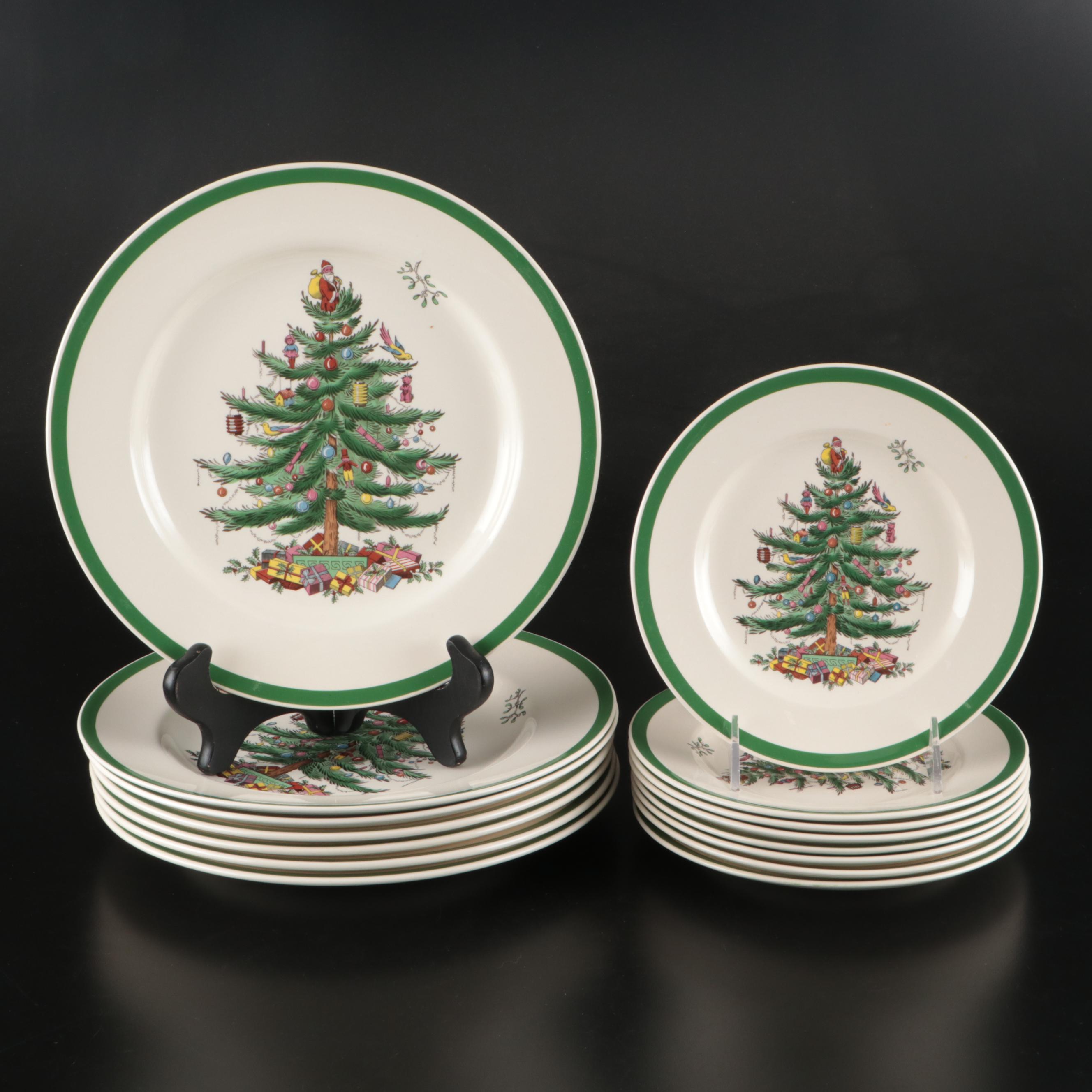 Johnson Bros "Victorian Christmas" and Spode "Christmas Tree" Ceramic Dinnerware