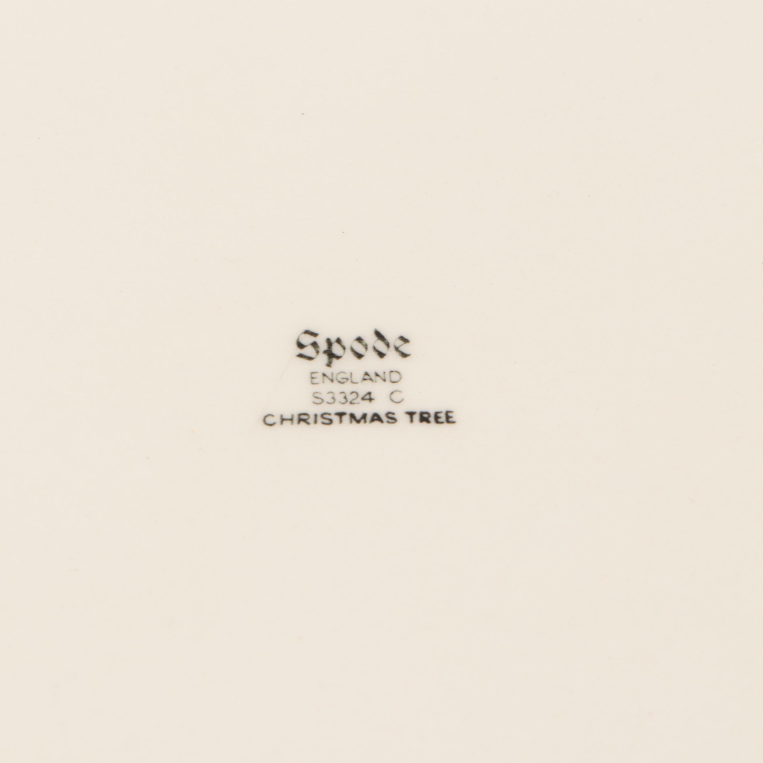 Johnson Bros "Victorian Christmas" and Spode "Christmas Tree" Ceramic Dinnerware