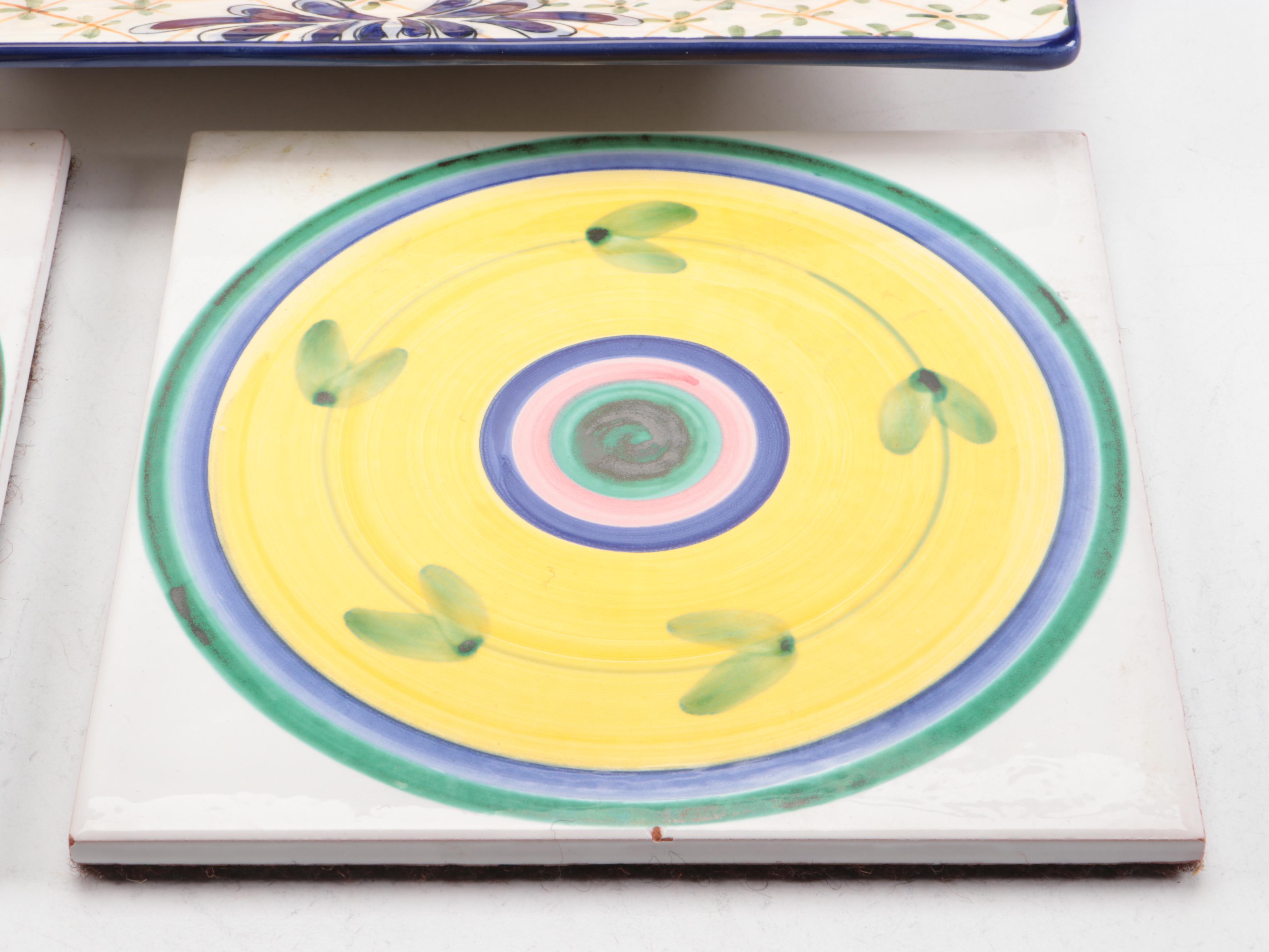 Maxcera, Benstson-West Designs, and Other Majolica Style Ceramic Tableware