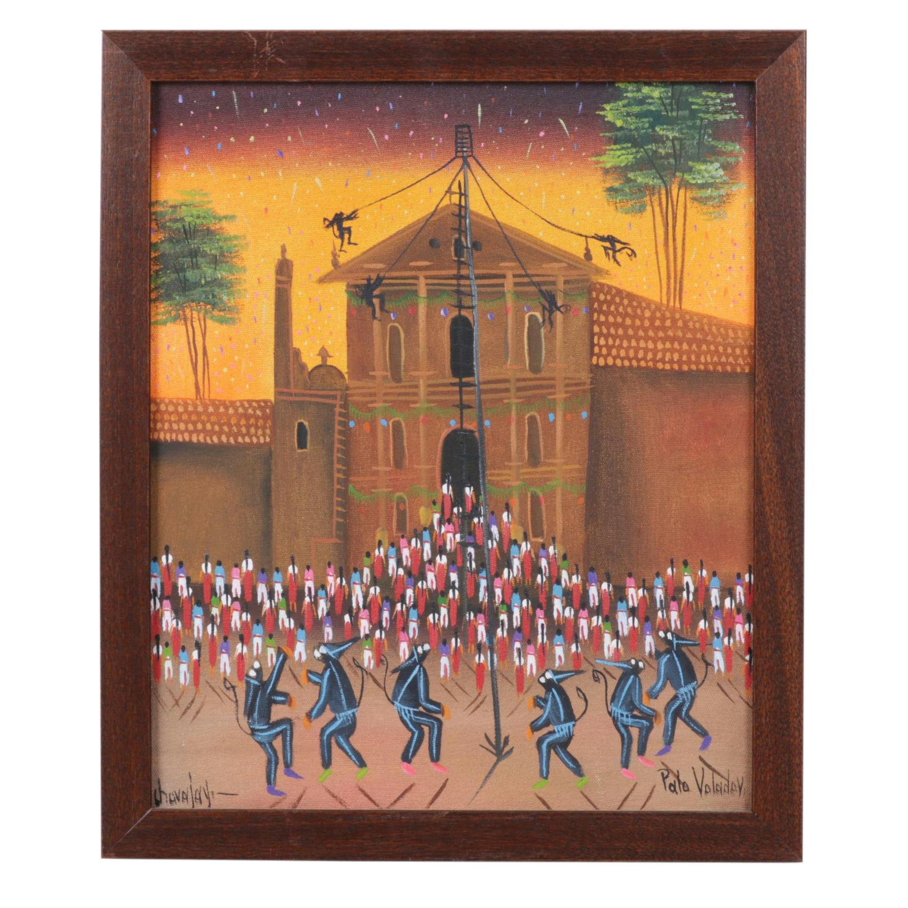 "Palo Volador" Oil On Canvas Painting