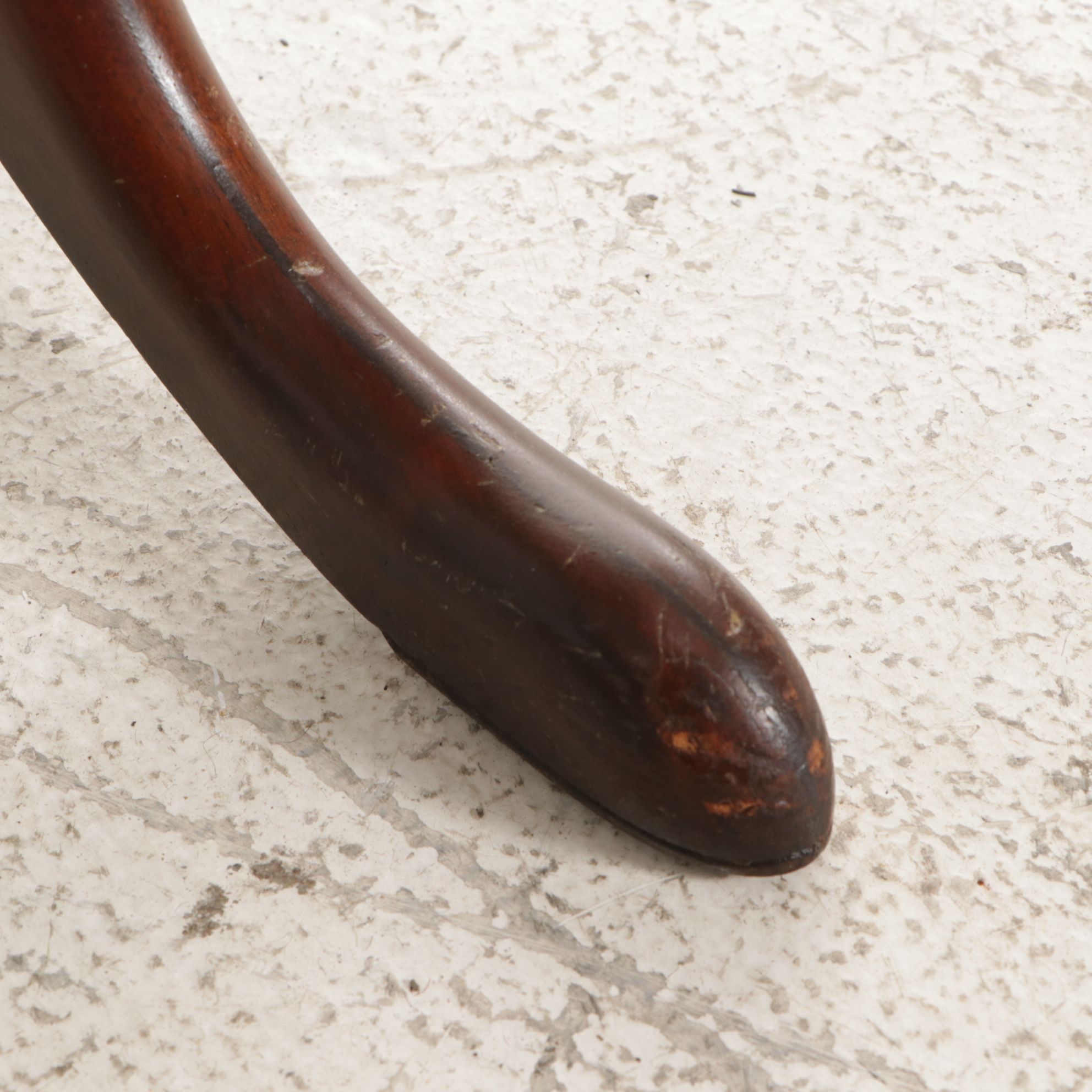 Berkey & Gay Queen Anne Style Mahogany Tea Table with Rail