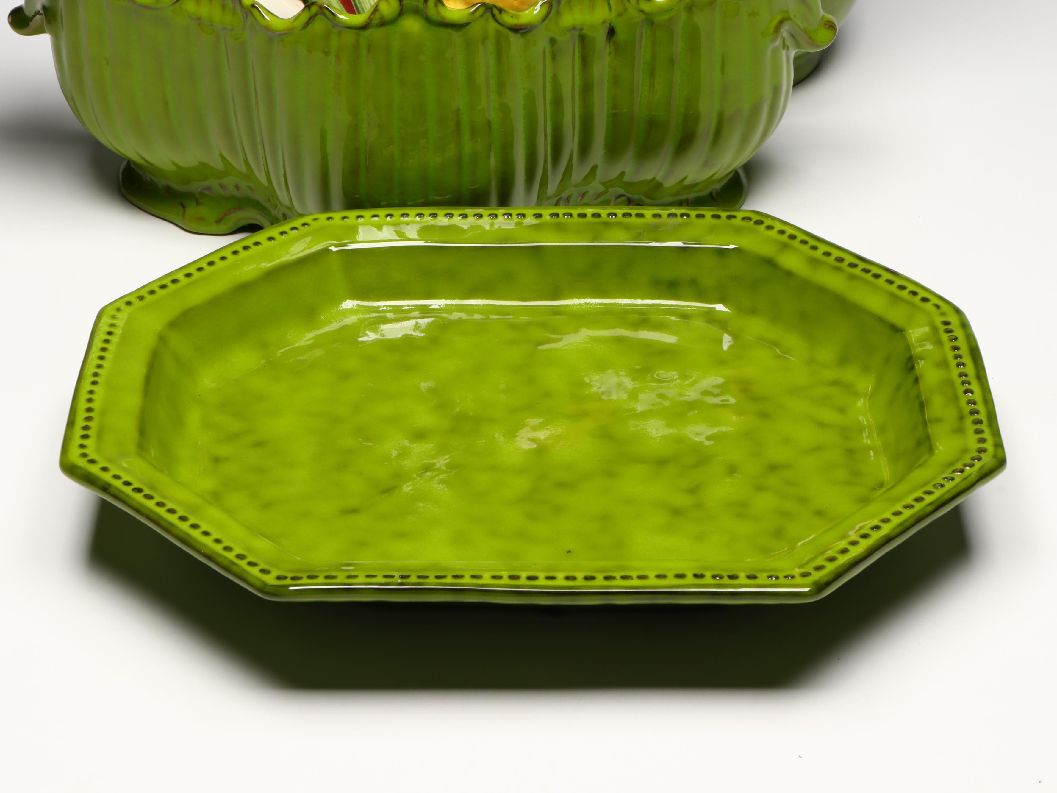 Peasant Village Italian Pottery with Vietri Ceramic Vegetables, Fruit and More