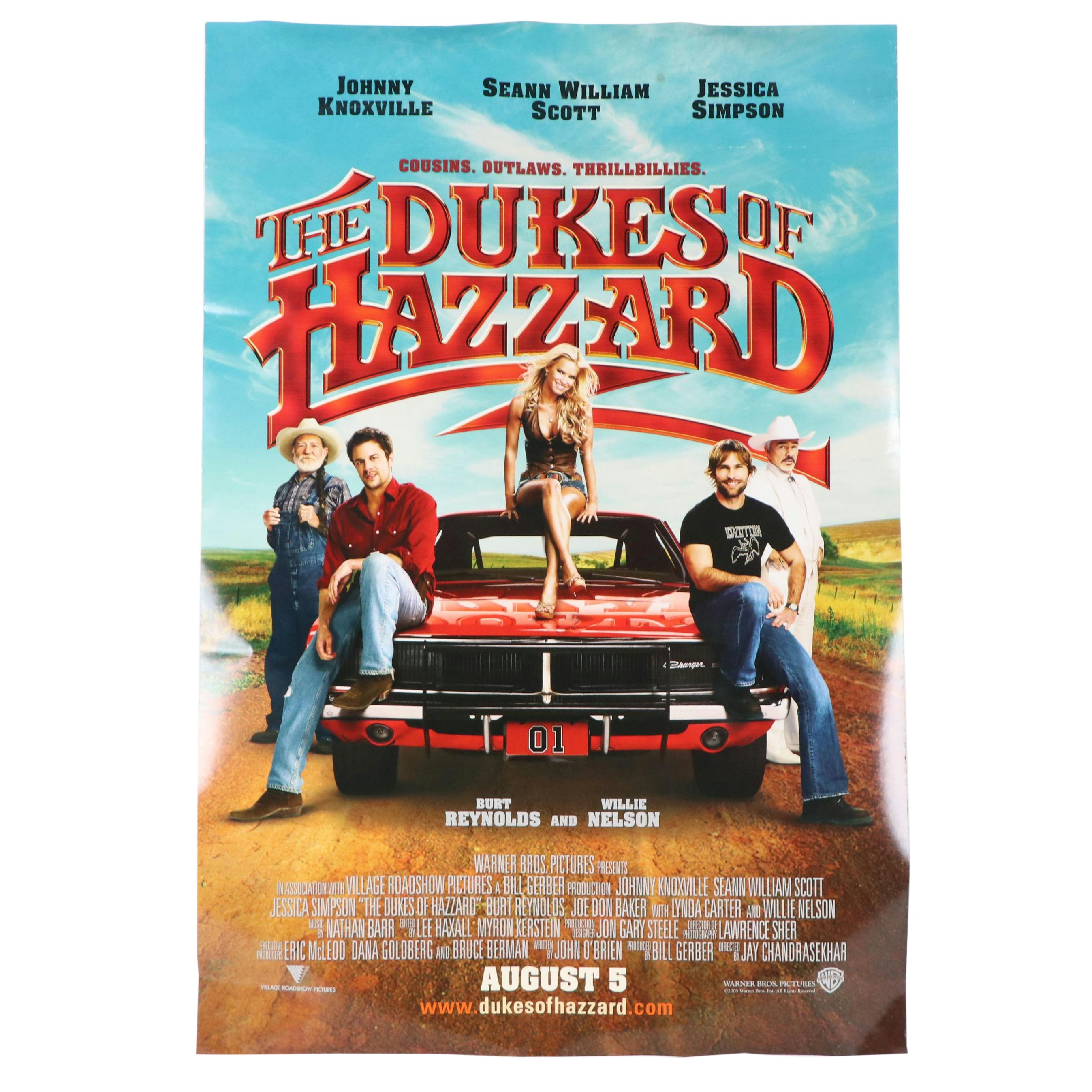 "The Dukes of Hazzard" Offset Lithograph Movie Poster, 21st Century