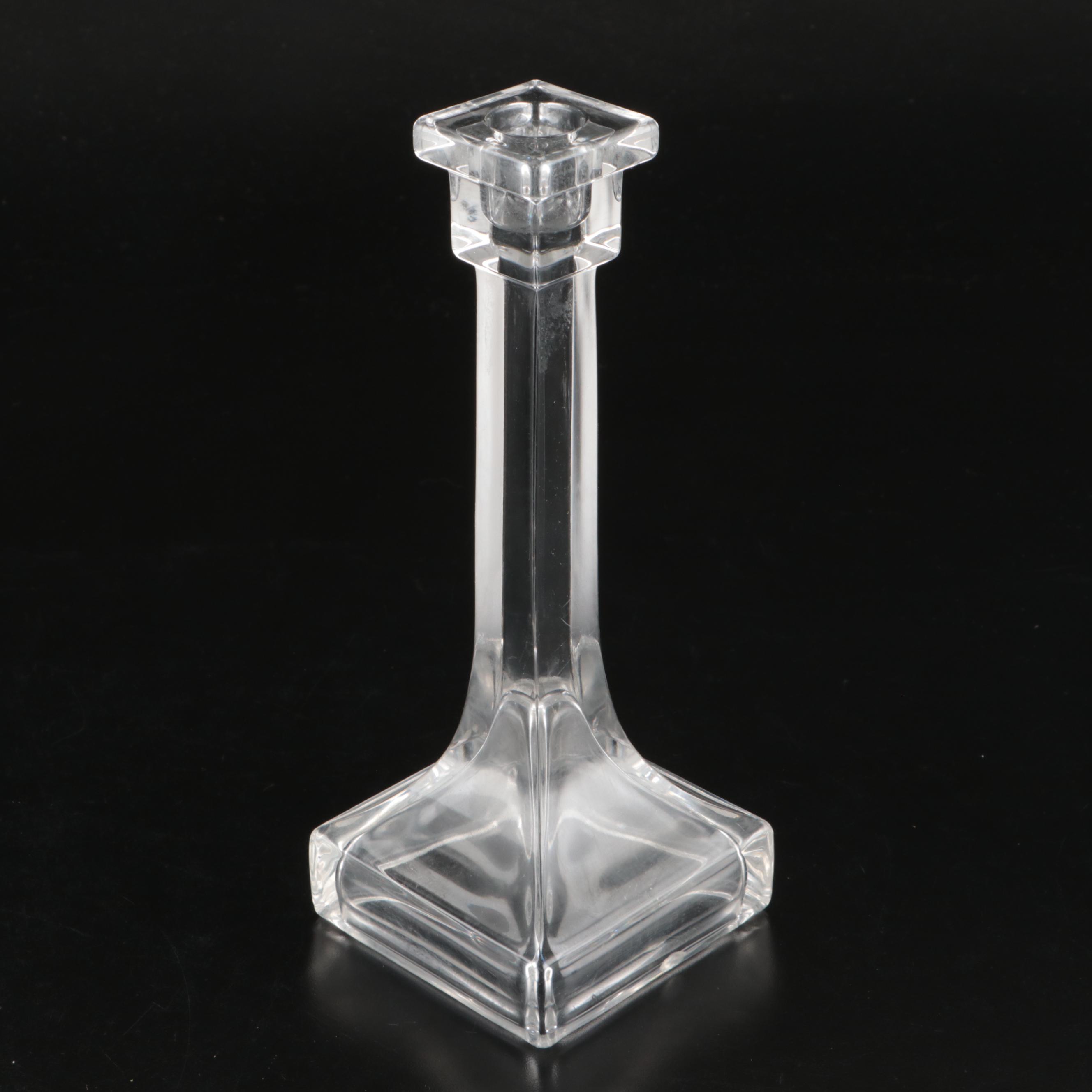 Orrefors "Gabriel" with Other Glass Candlesticks and Holders