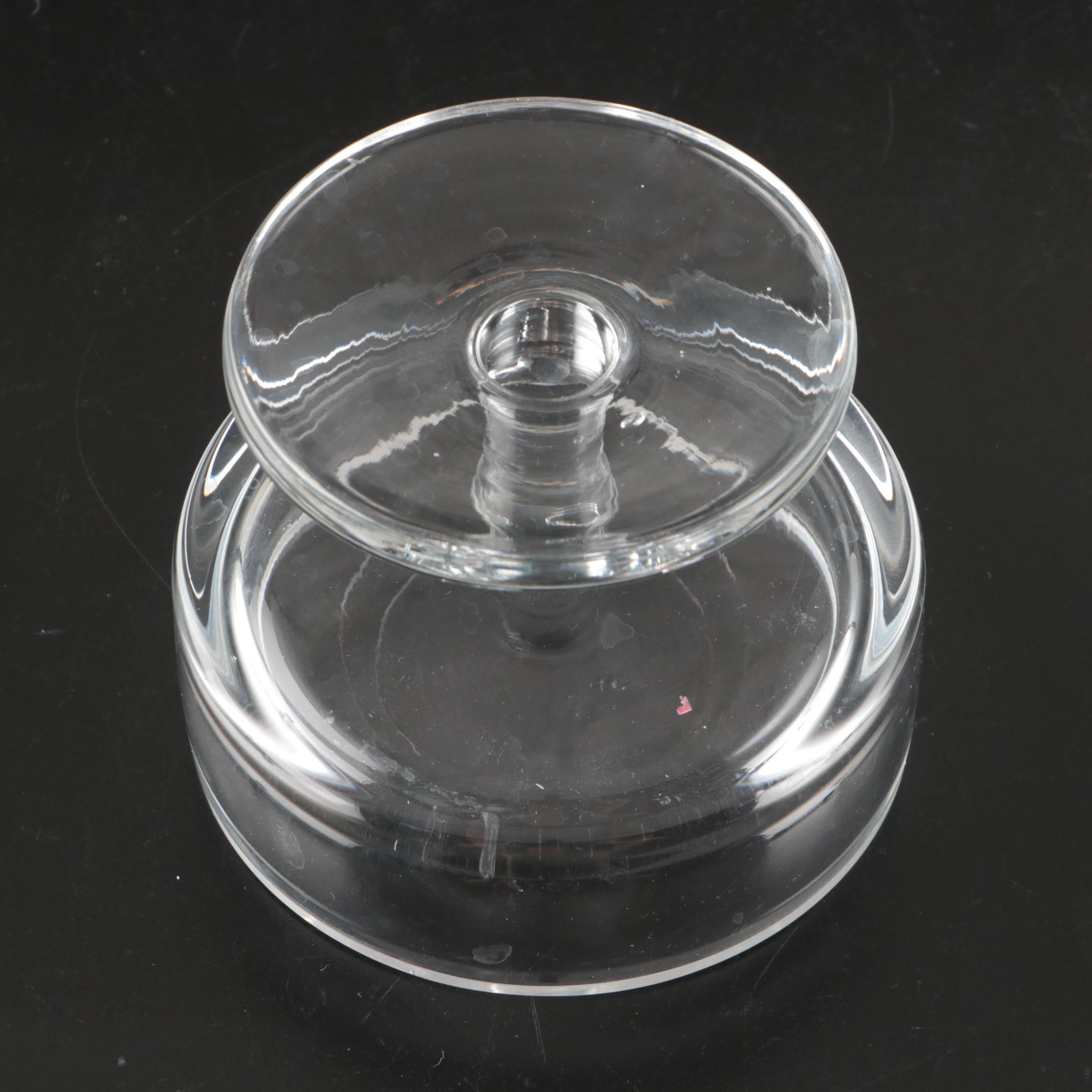 Orrefors "Gabriel" with Other Glass Candlesticks and Holders