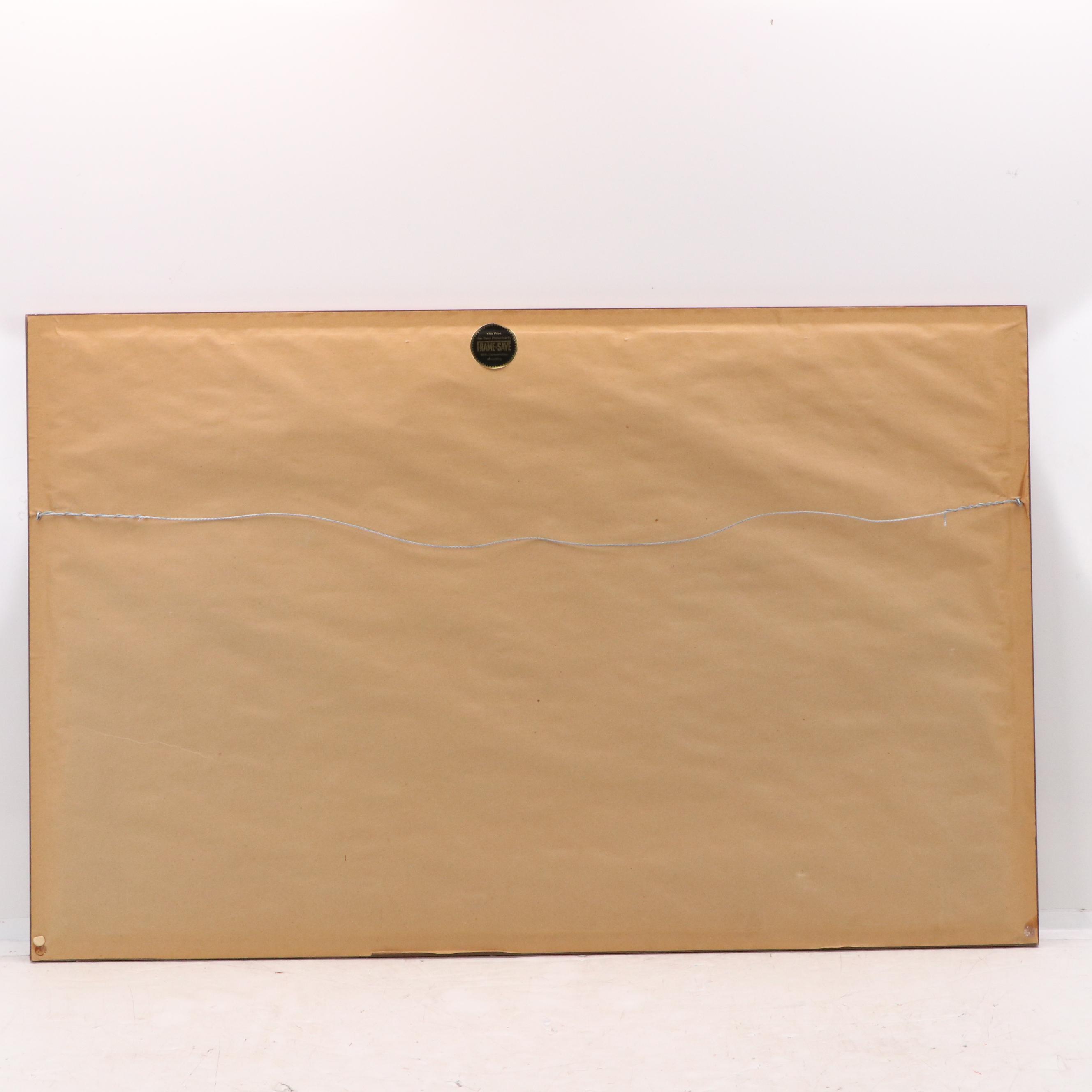 Michael Blaser Offset Lithograph "The Public Landing," 1991