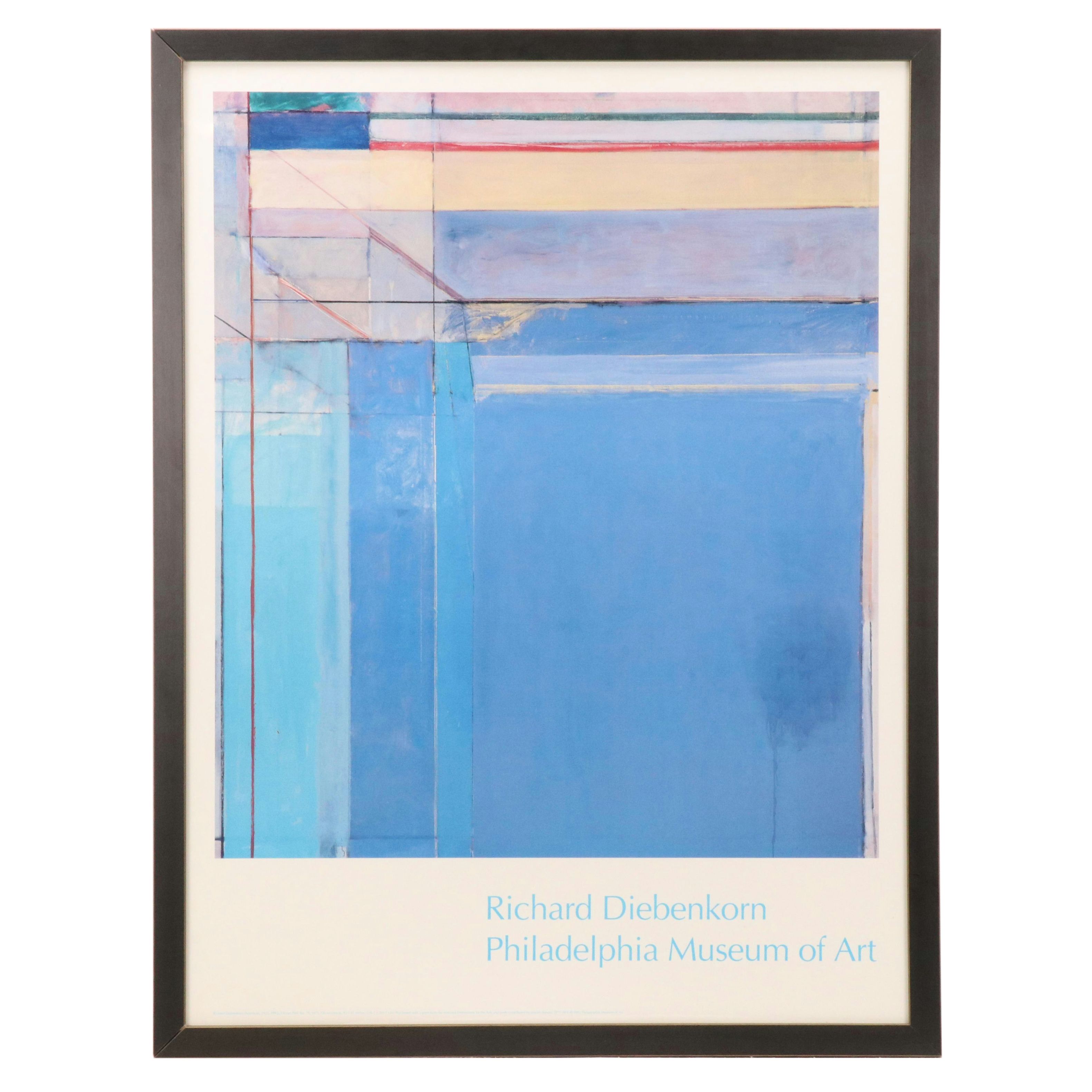Philadelphia Museum on Art Richard Diebenkorn Exhibit Poster, 1993