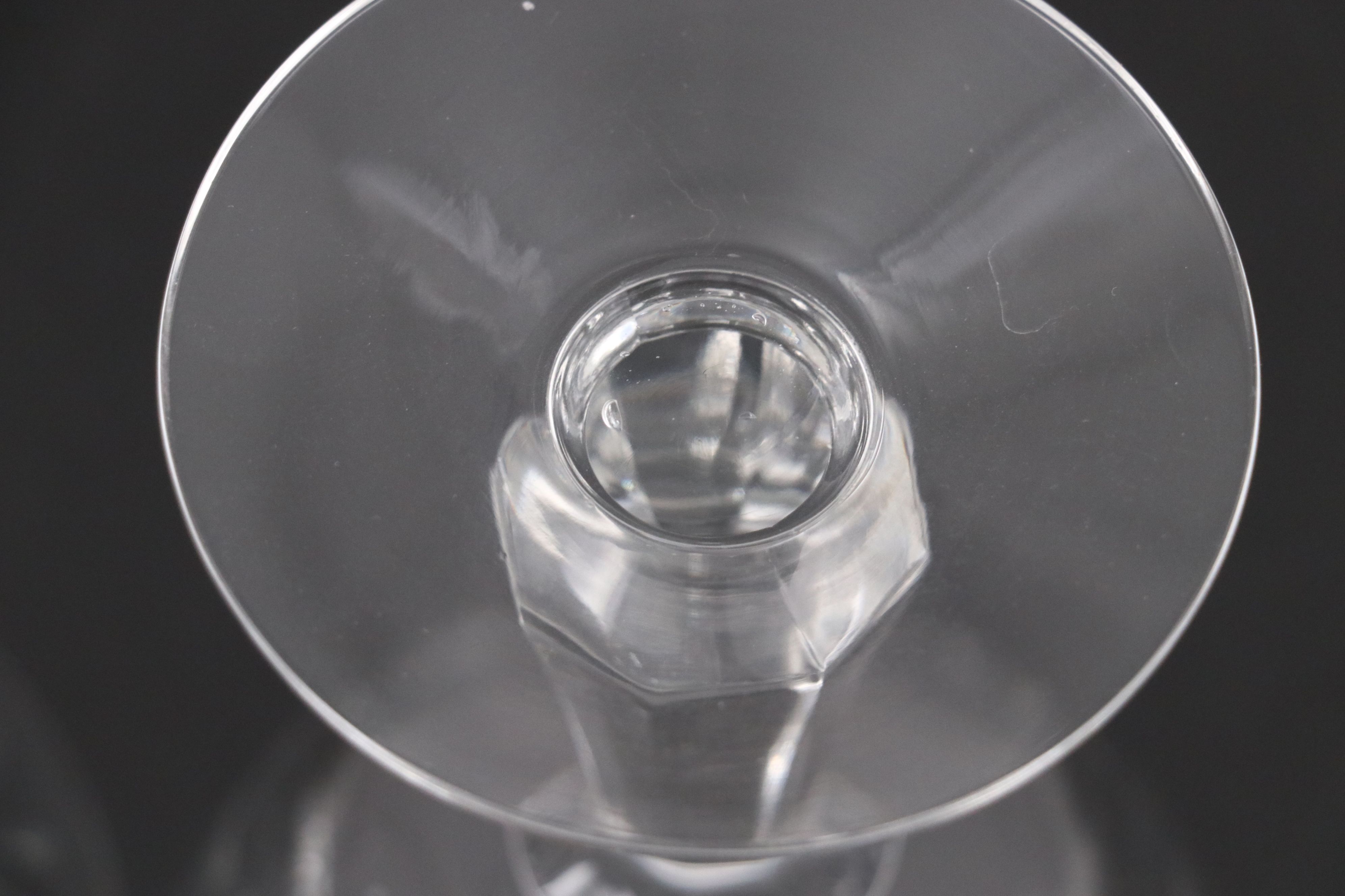 Seneca Cut Glass Champagne Coupes, Mid to Late 20th Century