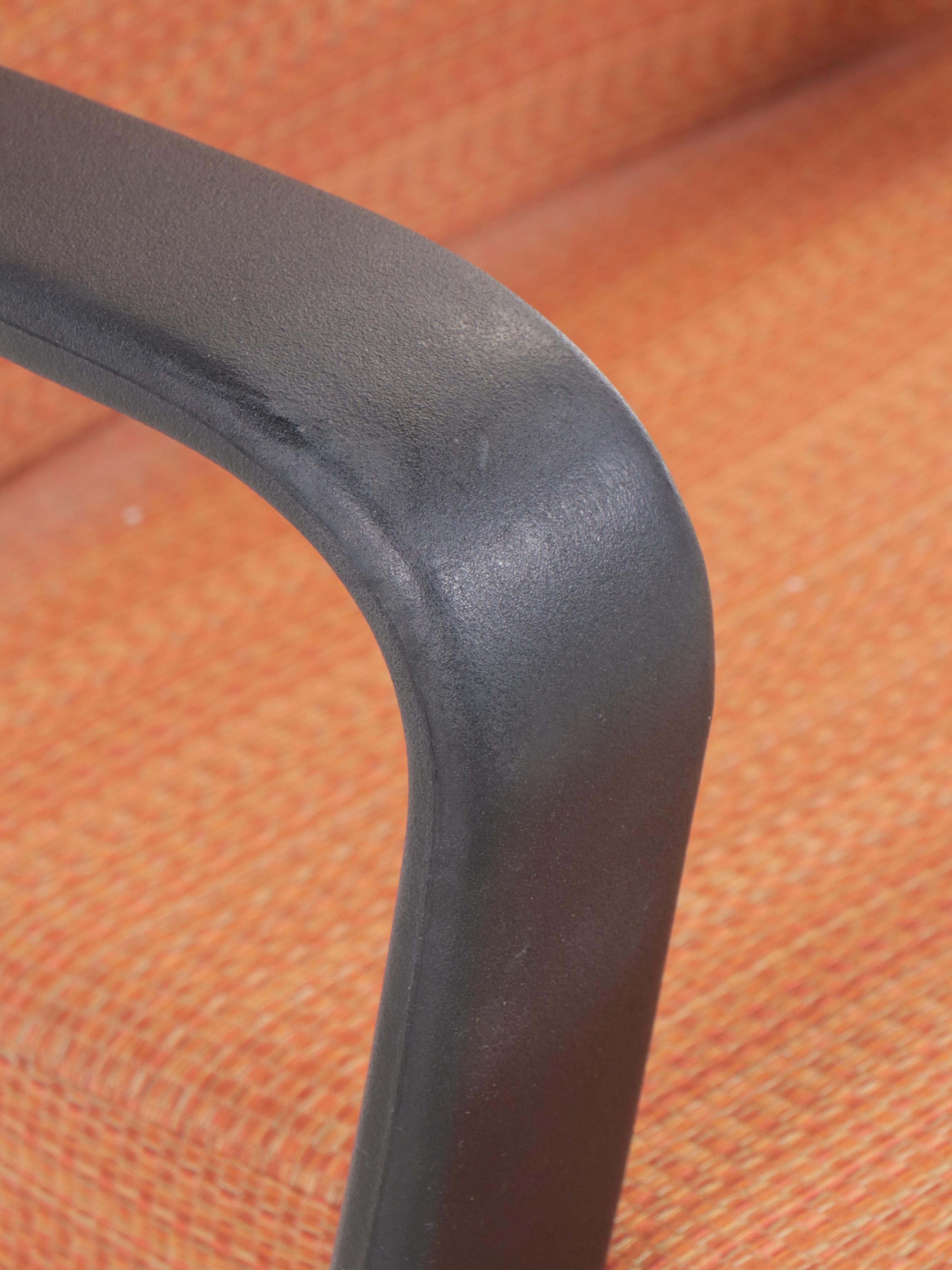 Modern Orange Gradient Upholstered Office Chair