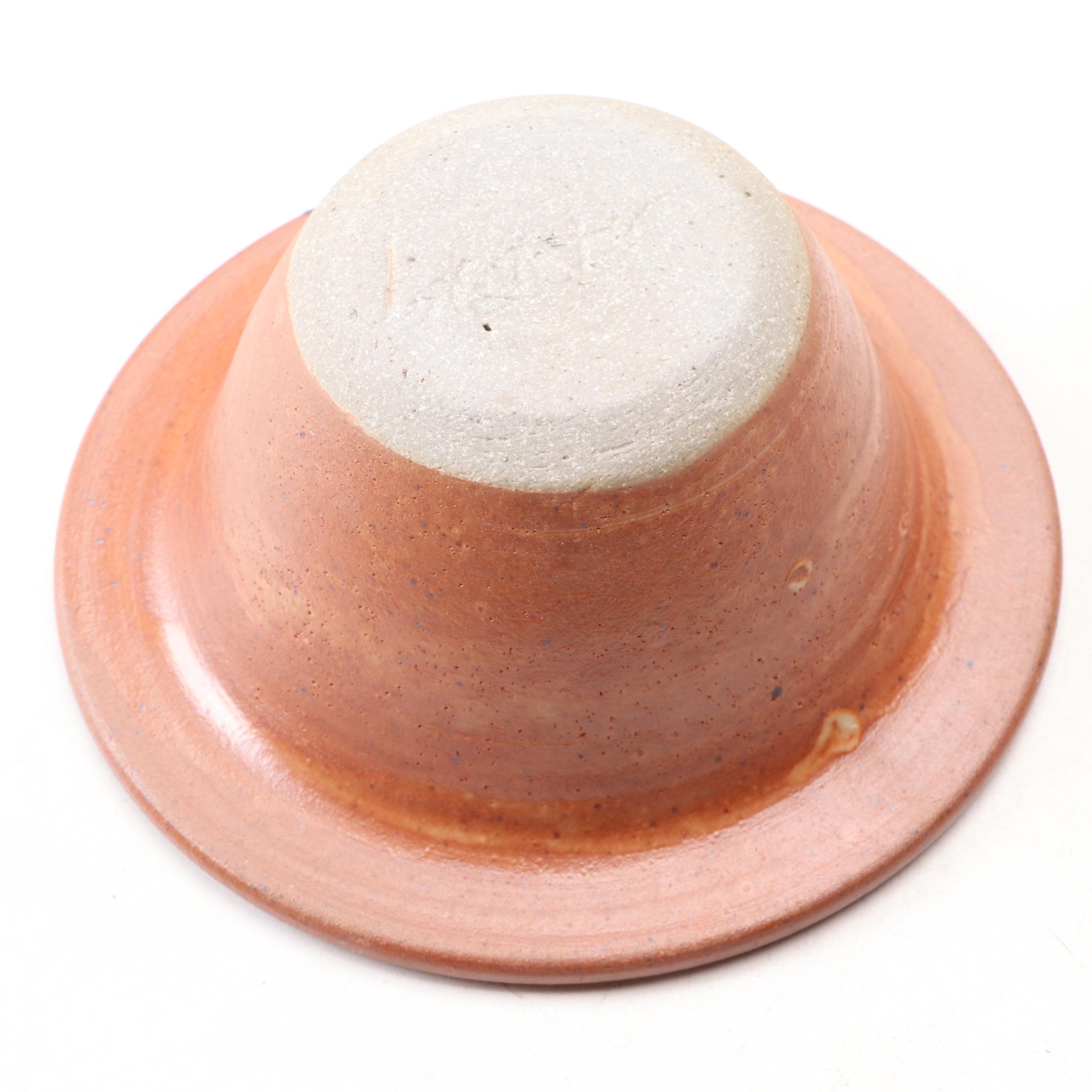 Peruvian Style Pottery Lantern with Other Art Pottery Table Accessories