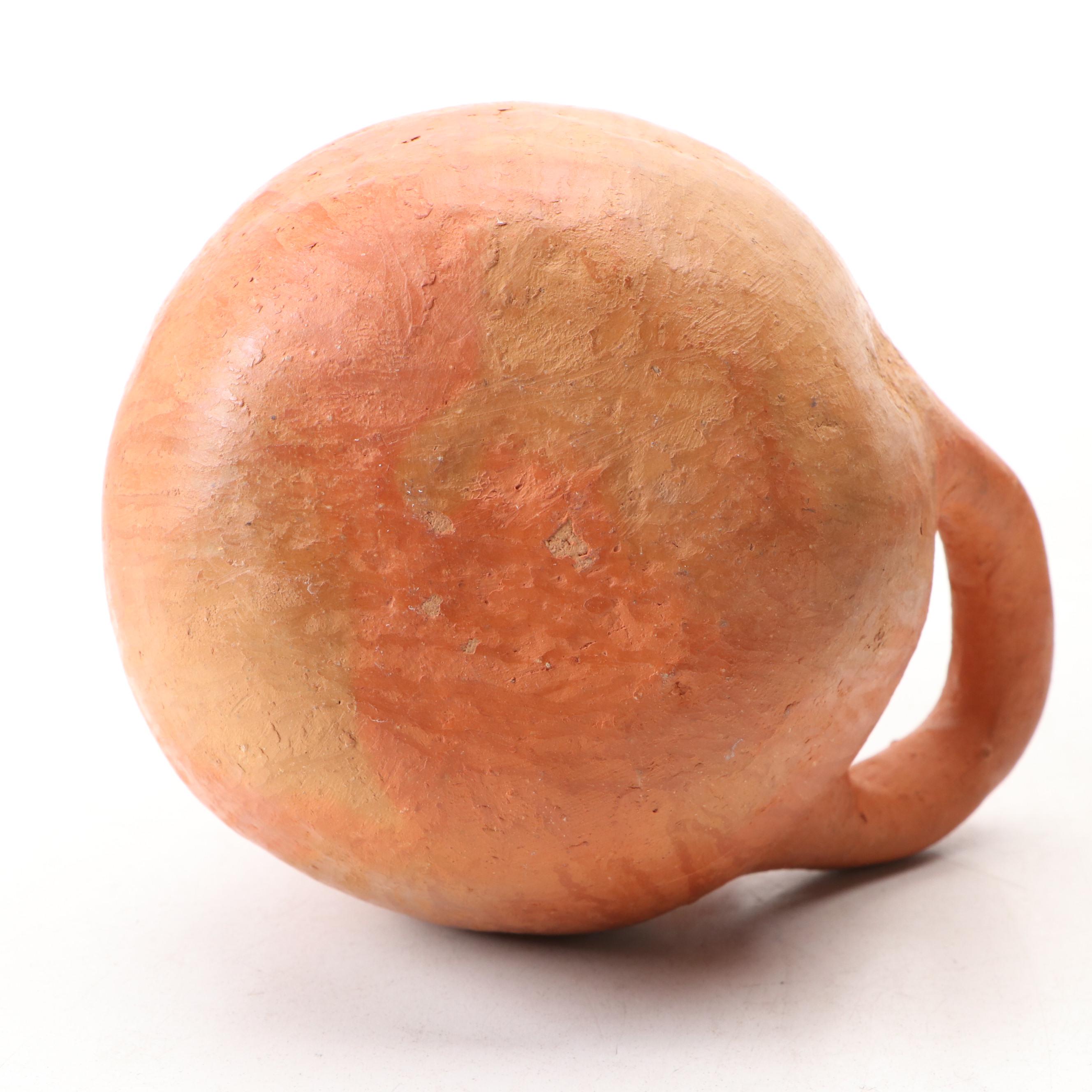 Peruvian Style Pottery Lantern with Other Art Pottery Table Accessories