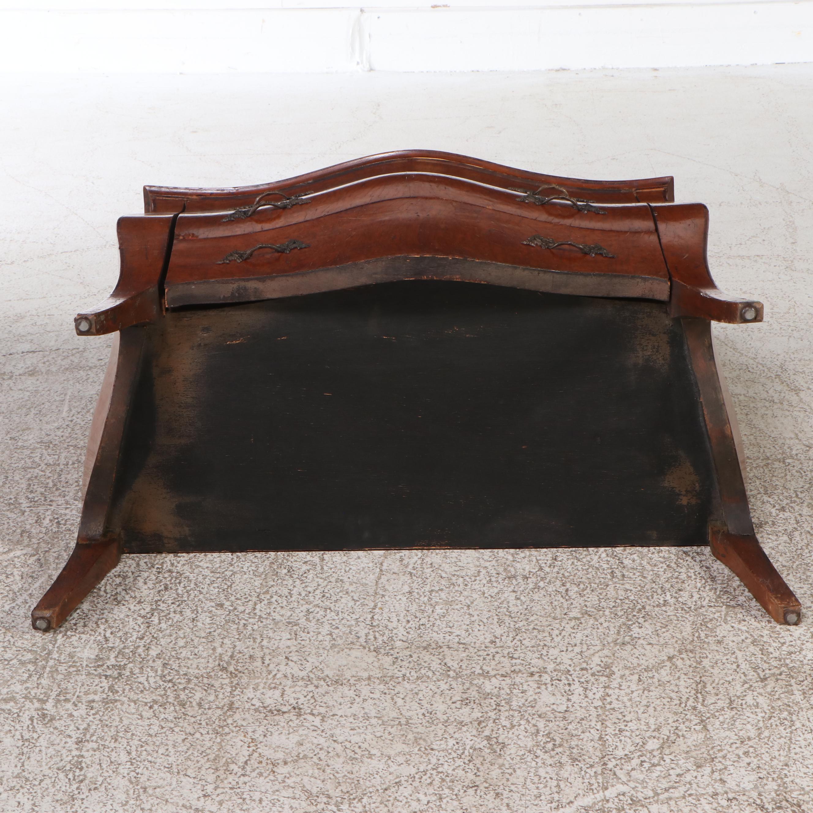 Dutch Baroque Style Burled Wood Bombe Chest