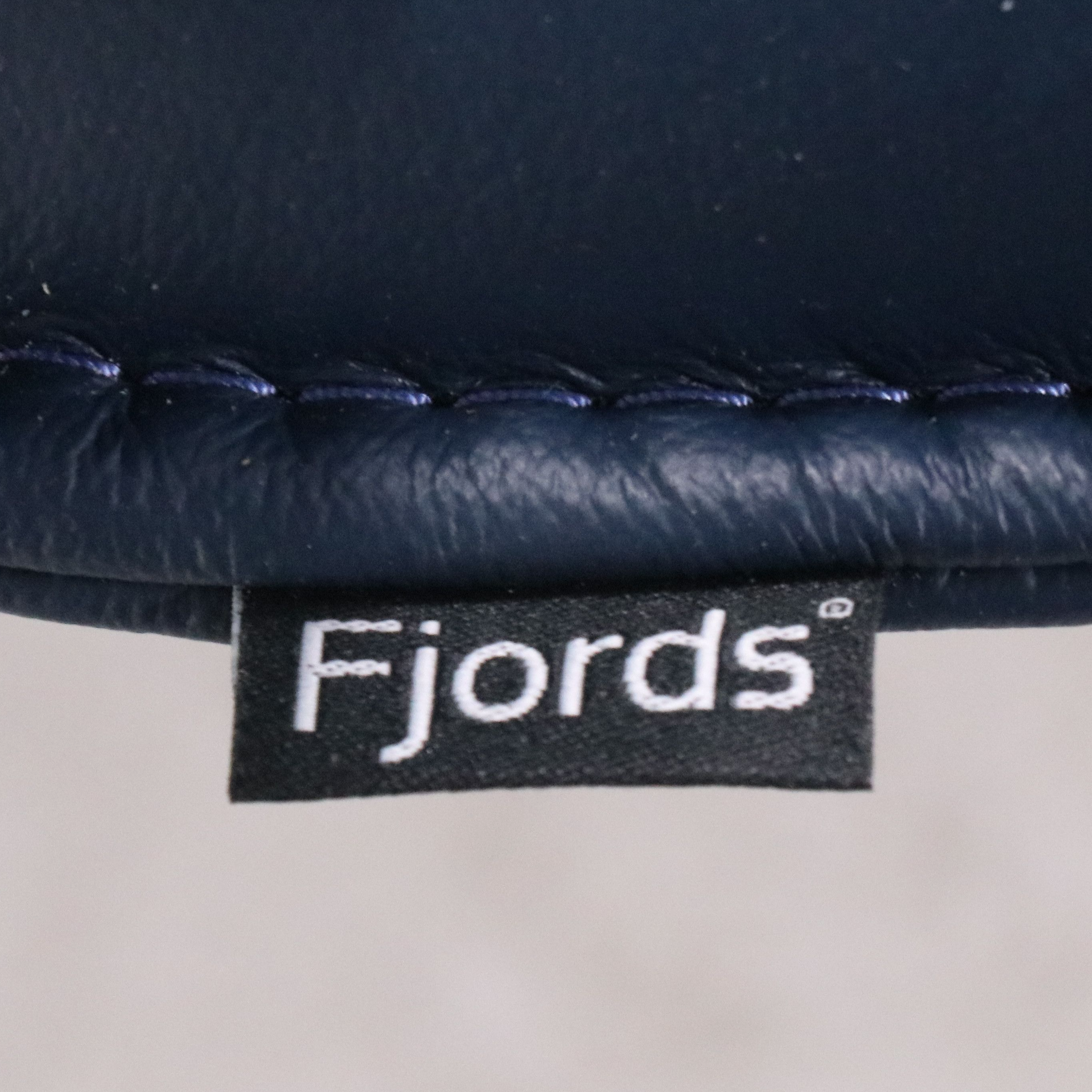 Fjords Scandinavian Modern Style Leather Recliner with Ottoman