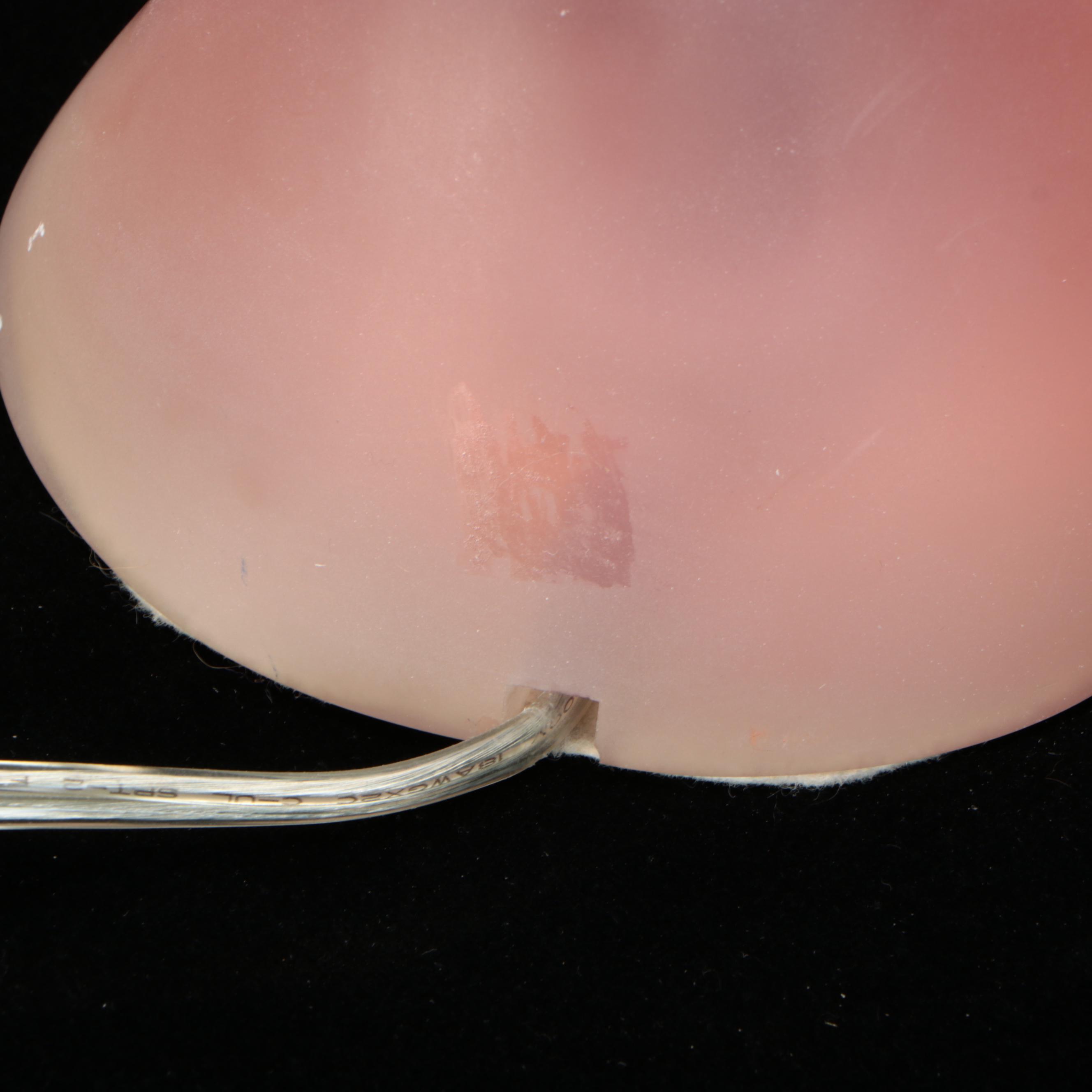 DesZign Inc. Deco Wave Pink Acrylic Table Lamp in the Style of Paolo Gucci