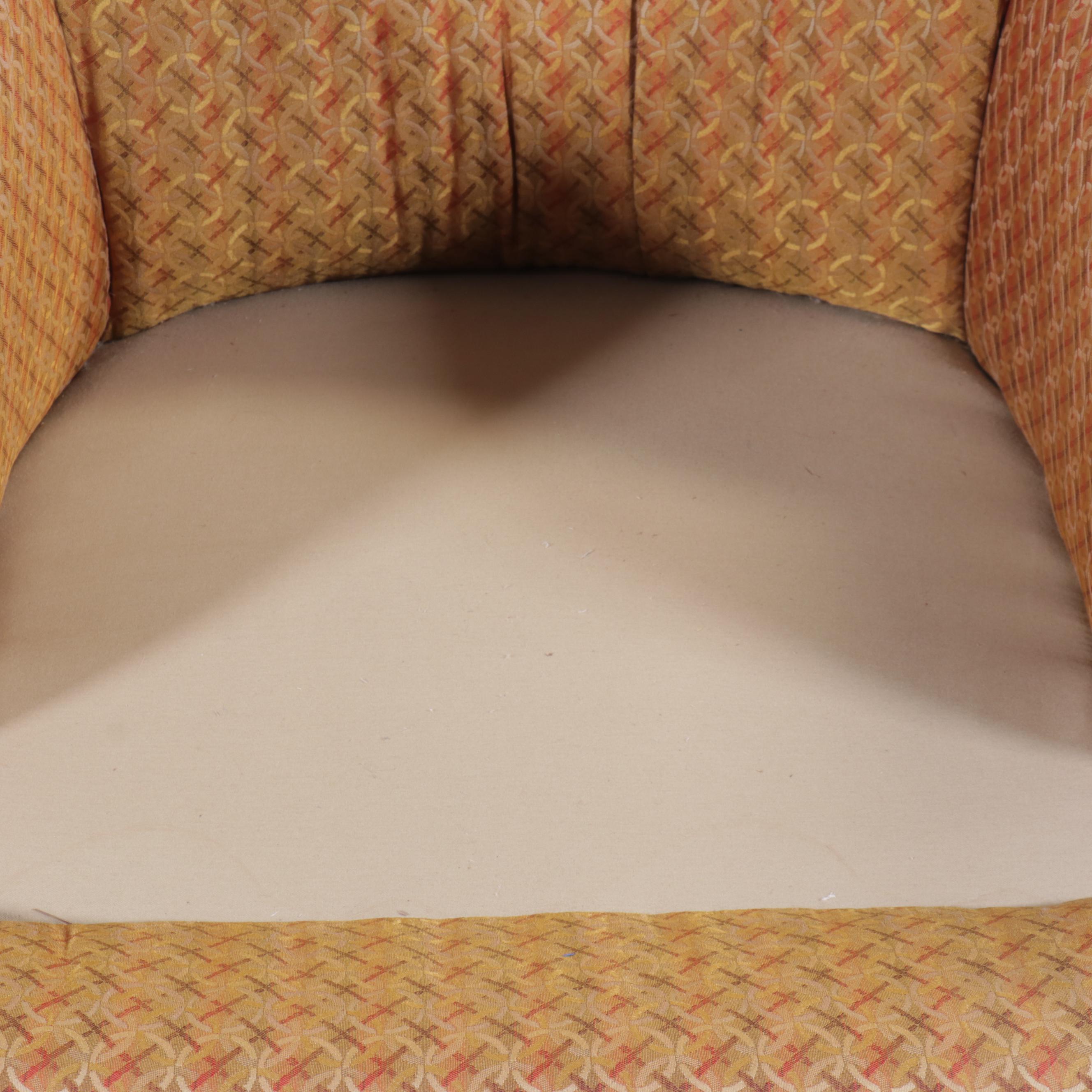 Pair of Upholstered Swivel Chairs
