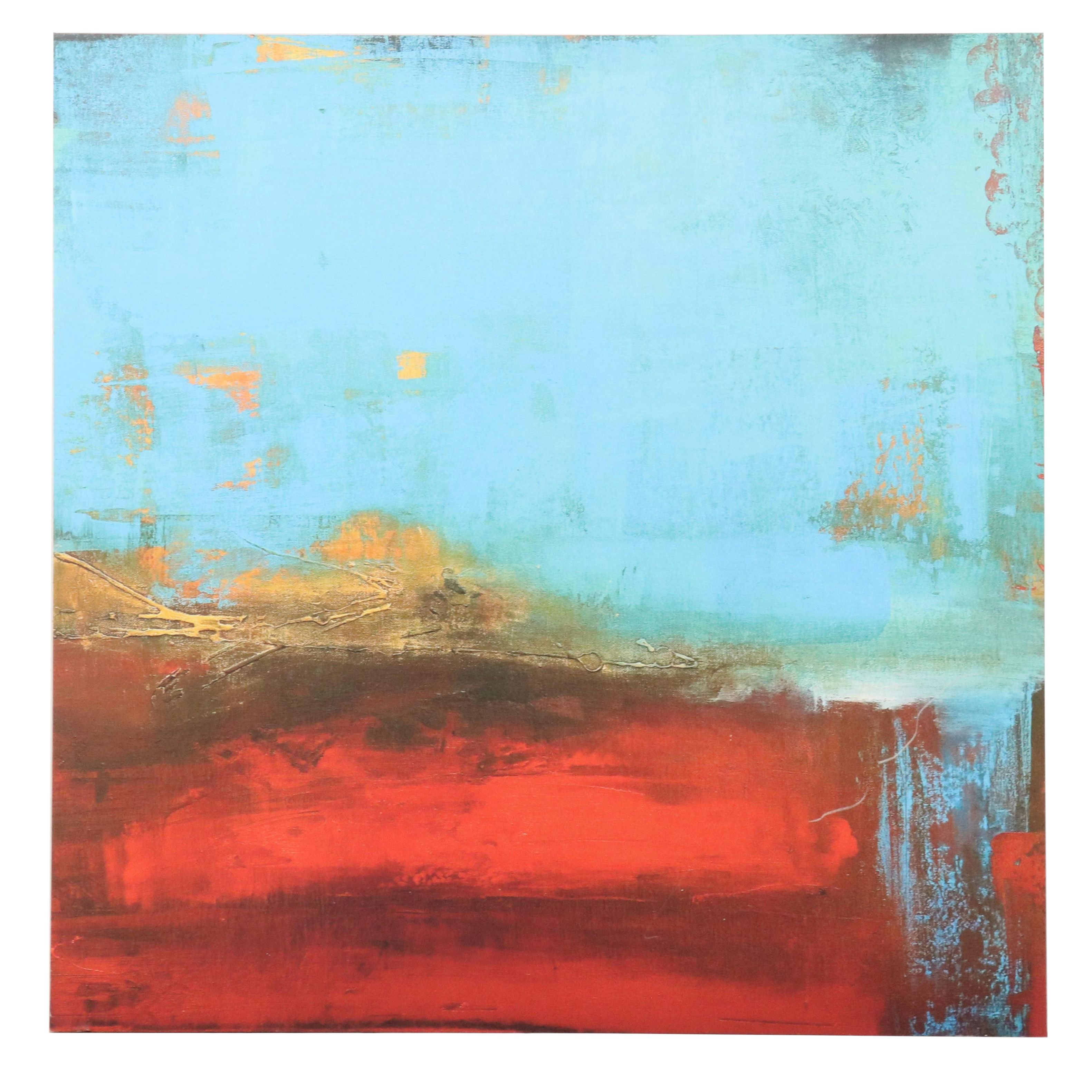 Abstract Giclée "Blue Monday" After Erin Ashley