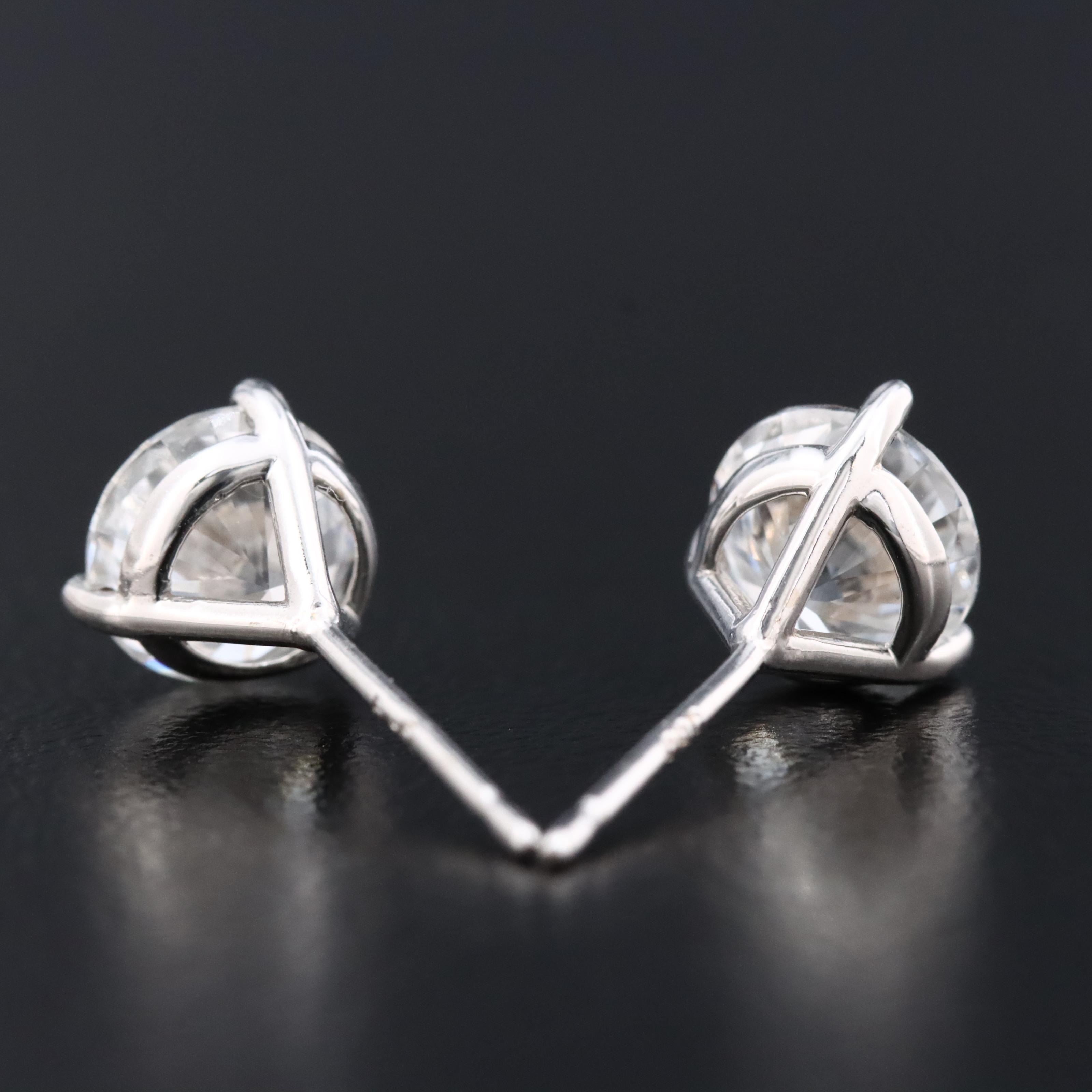 14K 1.86 CTW Lab Grown Diamond Martini Solitaire Earrings