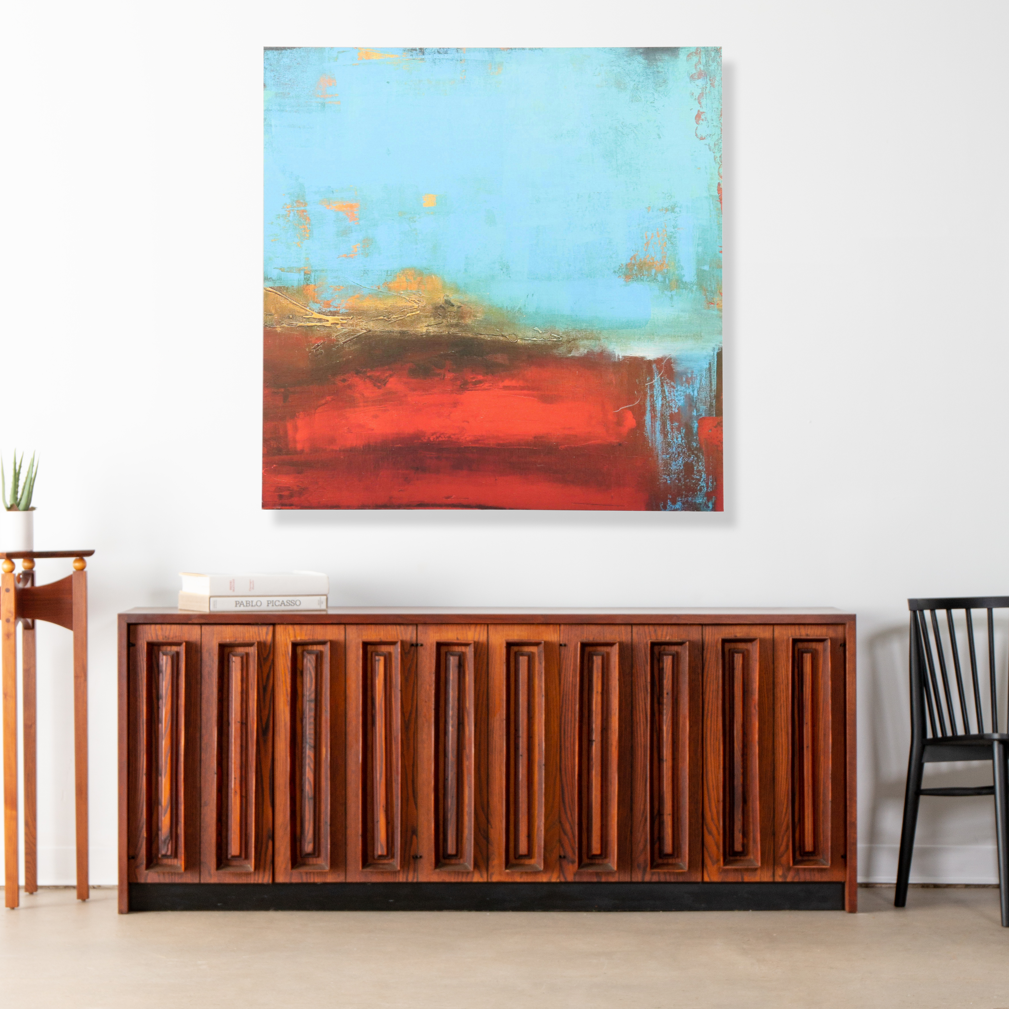 Abstract Giclée "Blue Monday" After Erin Ashley