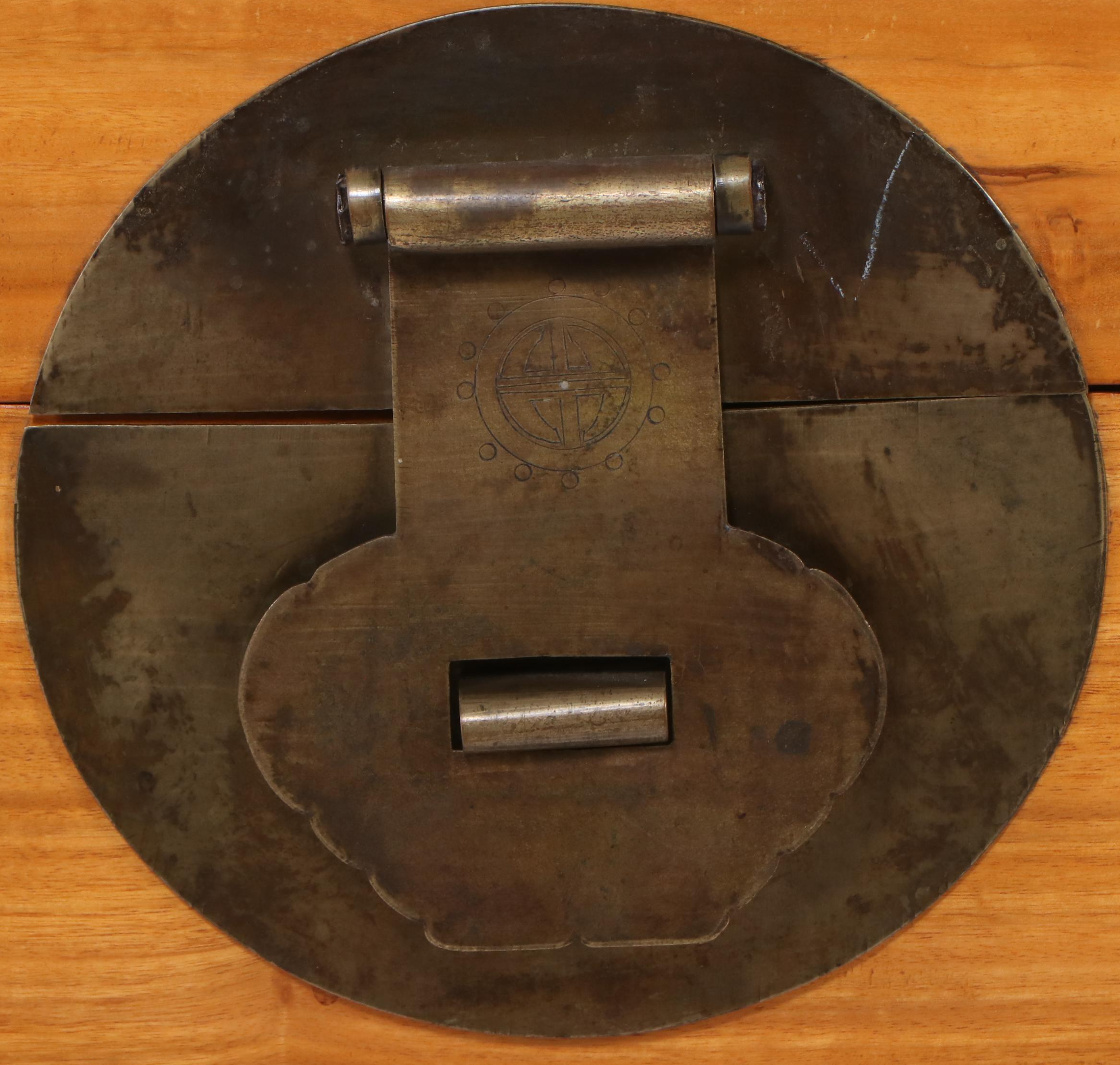 Chinese Style Camphor Wood Chest on Stand