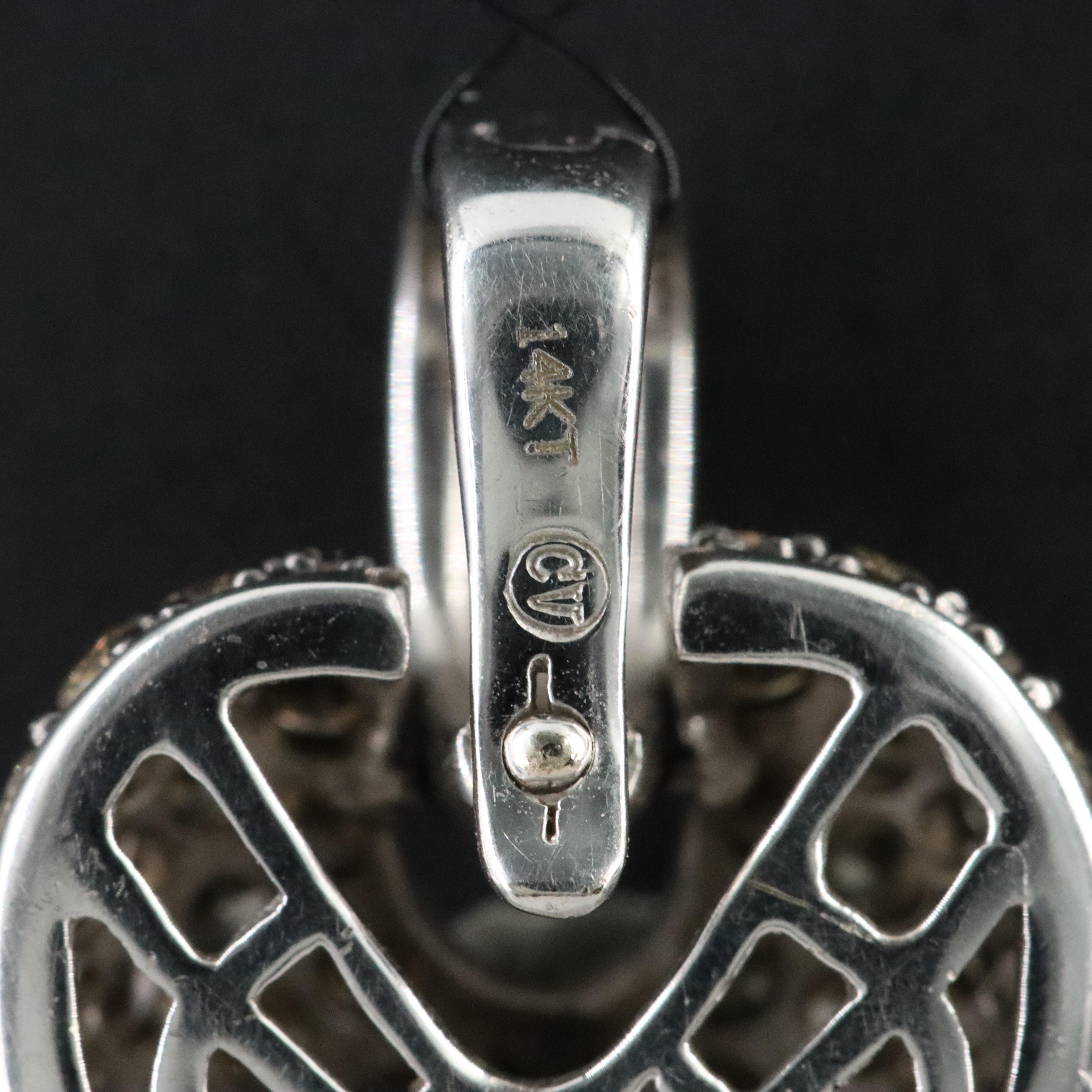 14K 2.00 CTW Diamond Heart Enhancer Pendant