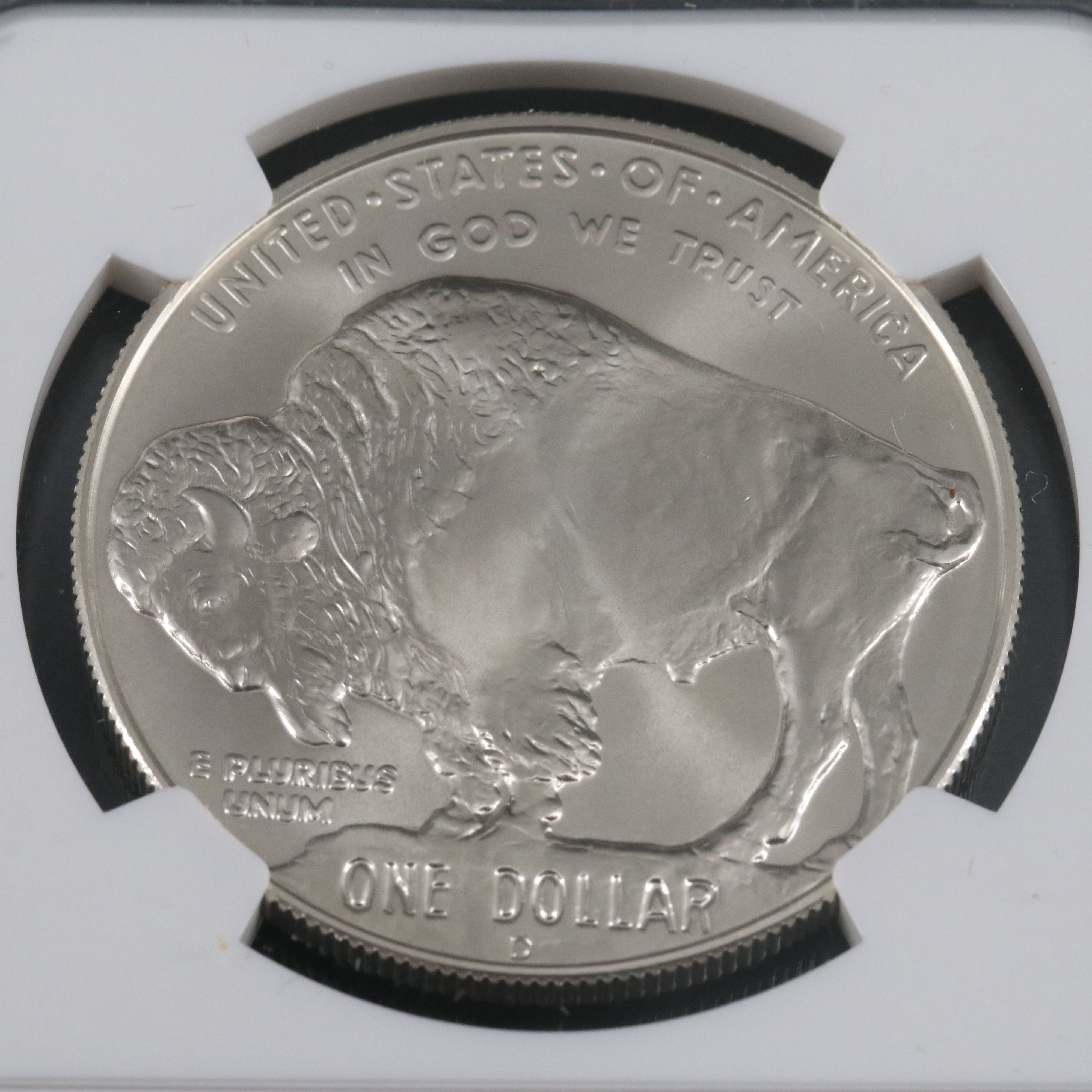 NGC MS69 2001-D Buffalo Commemorative Silver Dollar