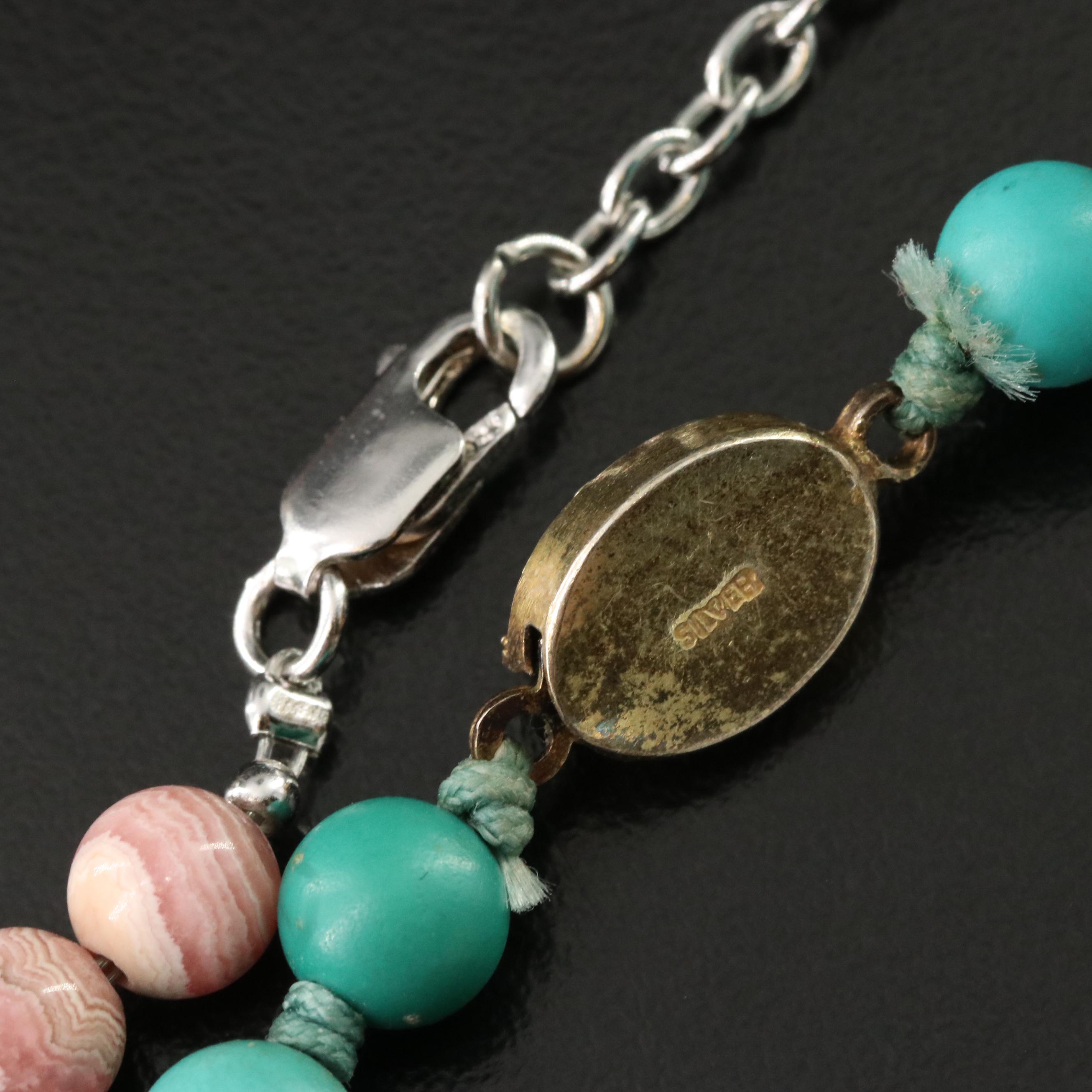 Jasper, Rhodochrosite and Turquoise Featured in Necklace Collection