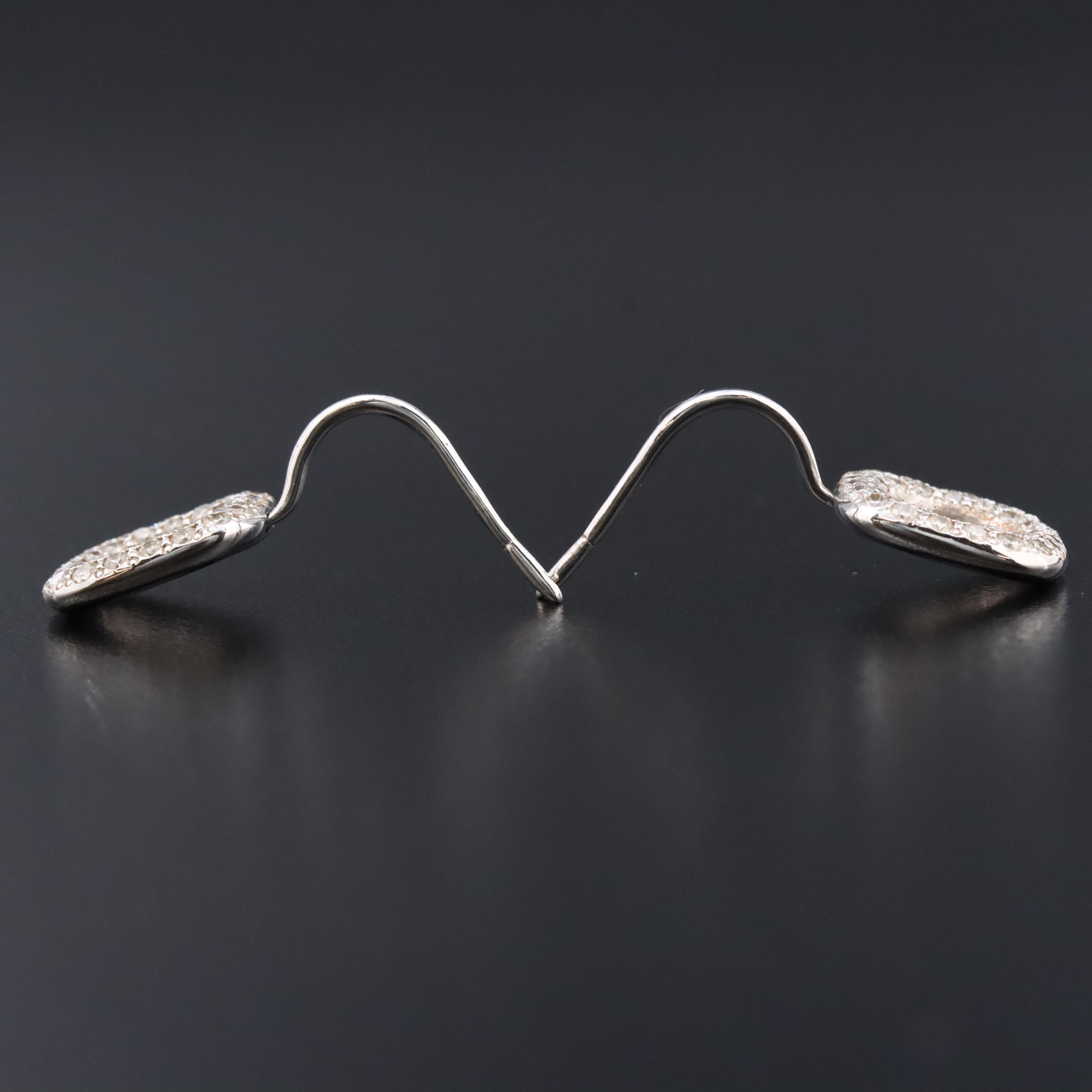 Tiffany & Co. 18K 0.72 CTW Diamond Cushion Drop Earrings