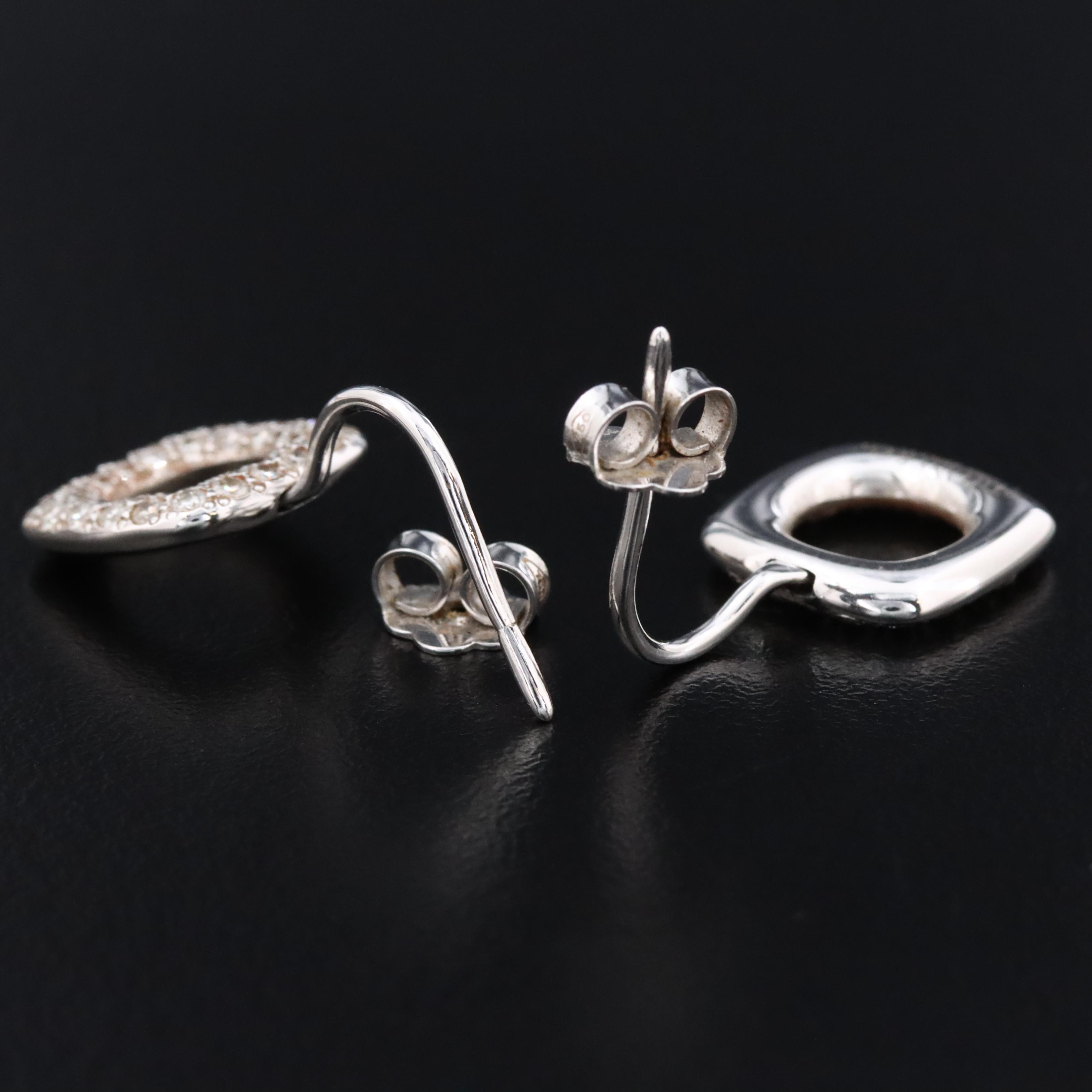 Tiffany & Co. 18K 0.72 CTW Diamond Cushion Drop Earrings