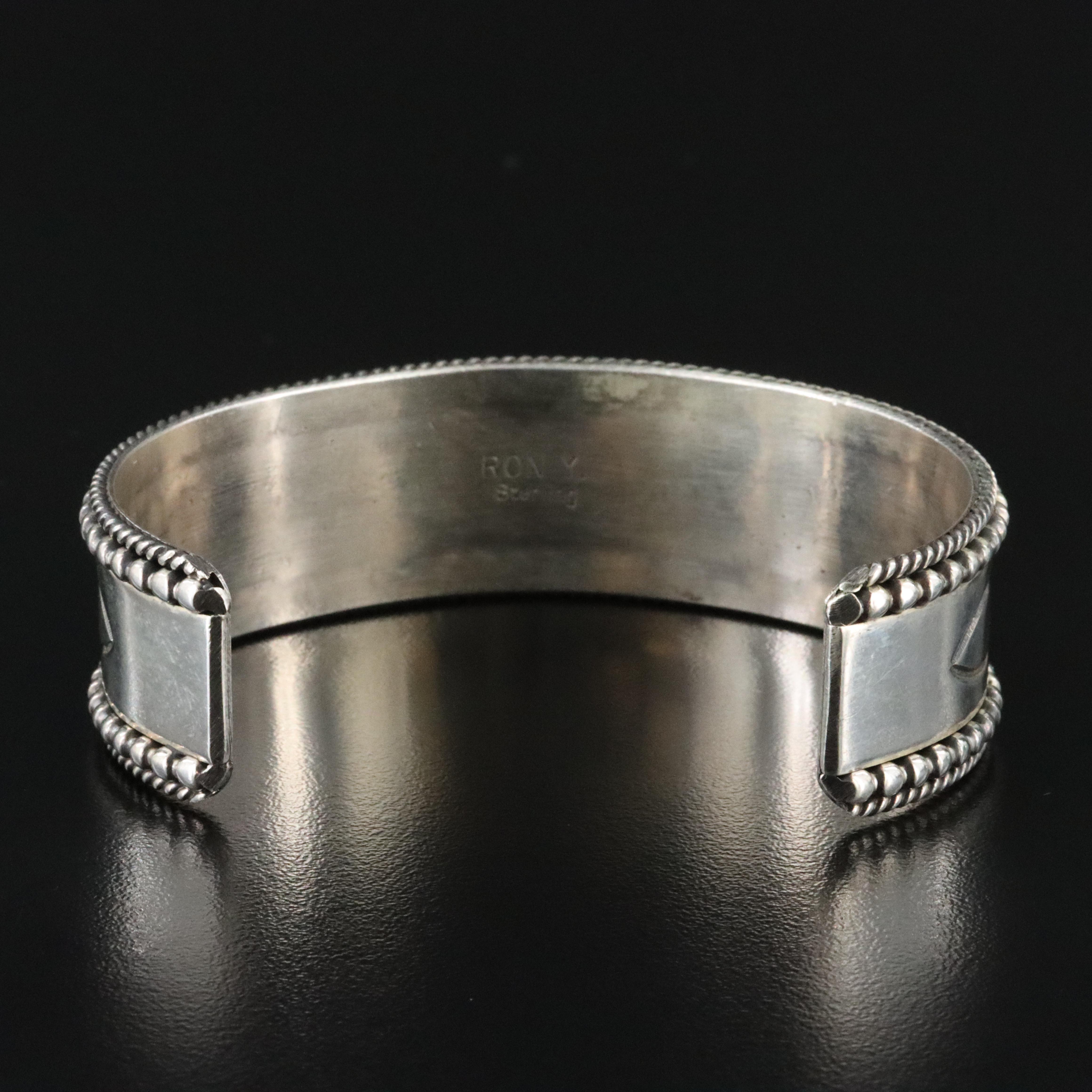Ron Yazzie Navajo Diné Sterling Cuff Bracelet