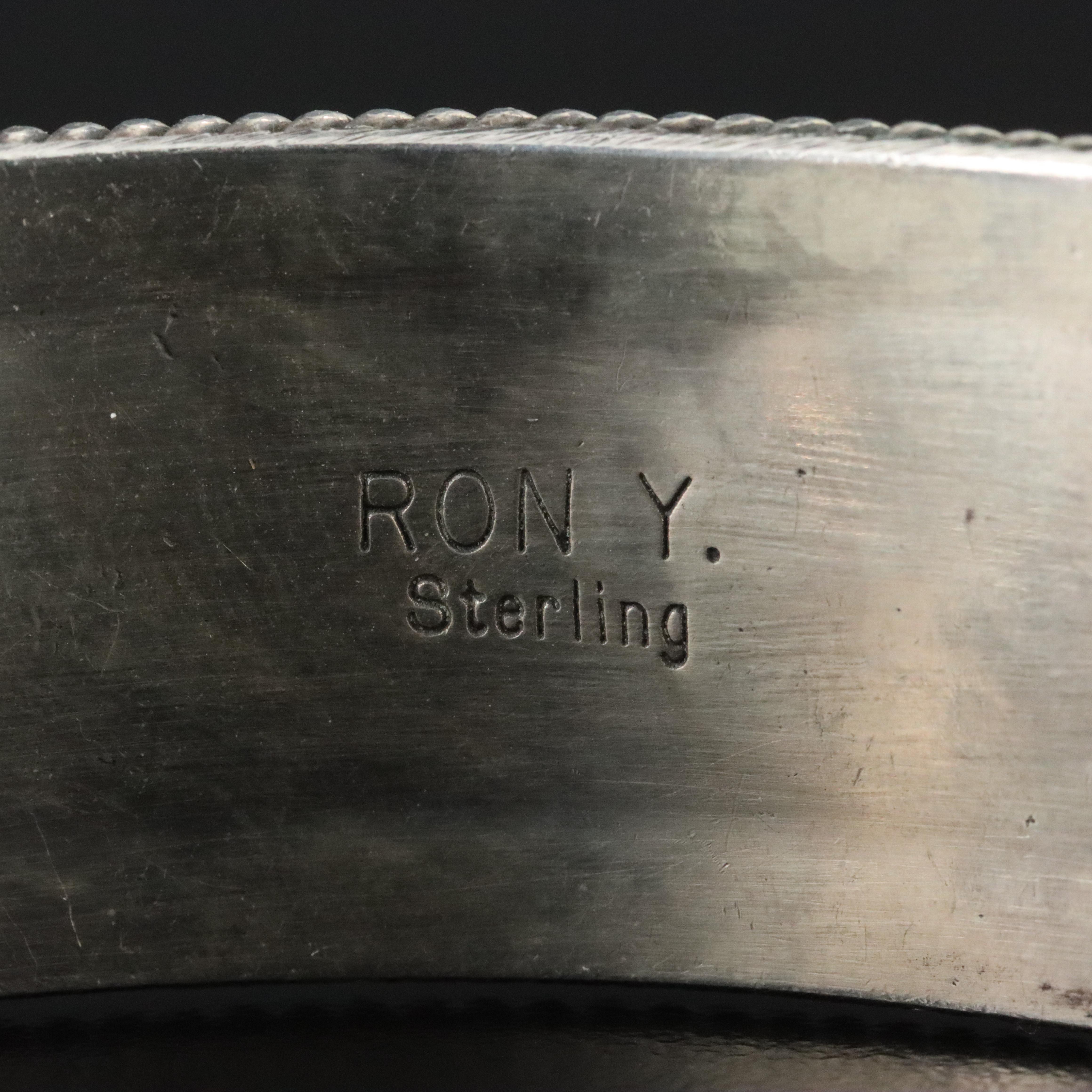 Ron Yazzie Navajo Diné Sterling Cuff Bracelet