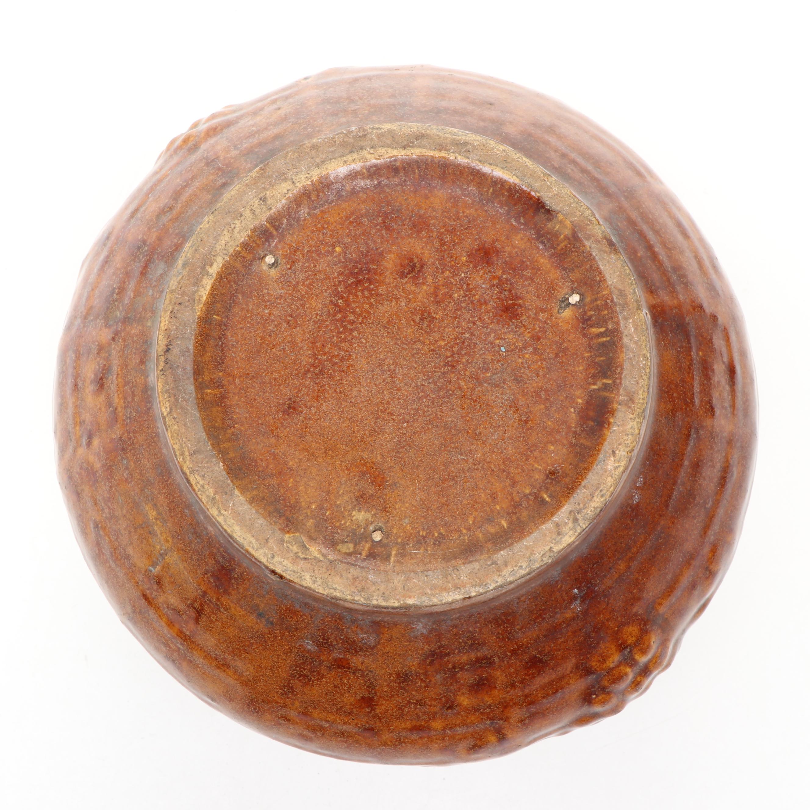 Painted Wooden Rooster Candlesticks, Wooden Lidded Bucket, and Ceramic Planter