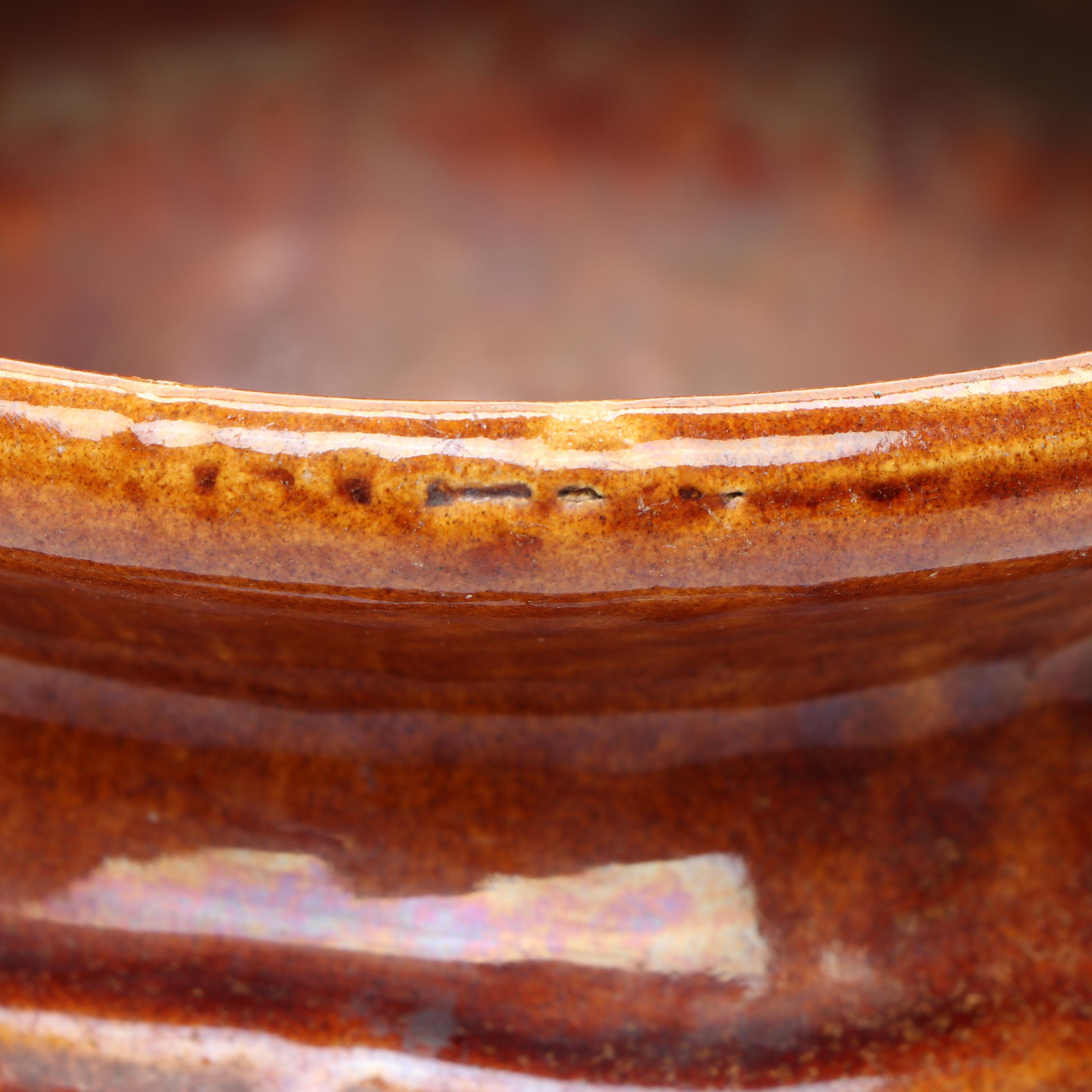 Painted Wooden Rooster Candlesticks, Wooden Lidded Bucket, and Ceramic Planter