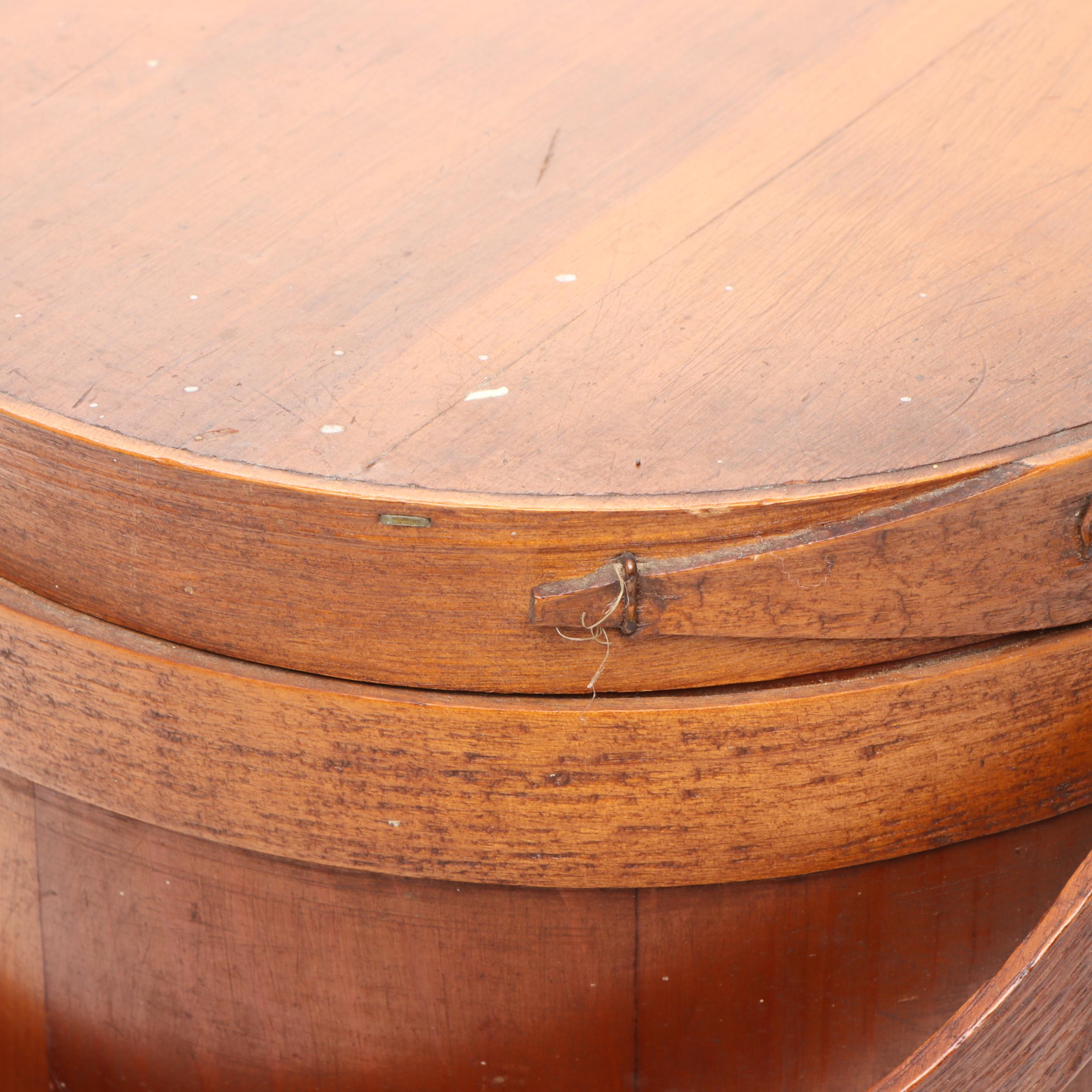 Painted Wooden Rooster Candlesticks, Wooden Lidded Bucket, and Ceramic Planter