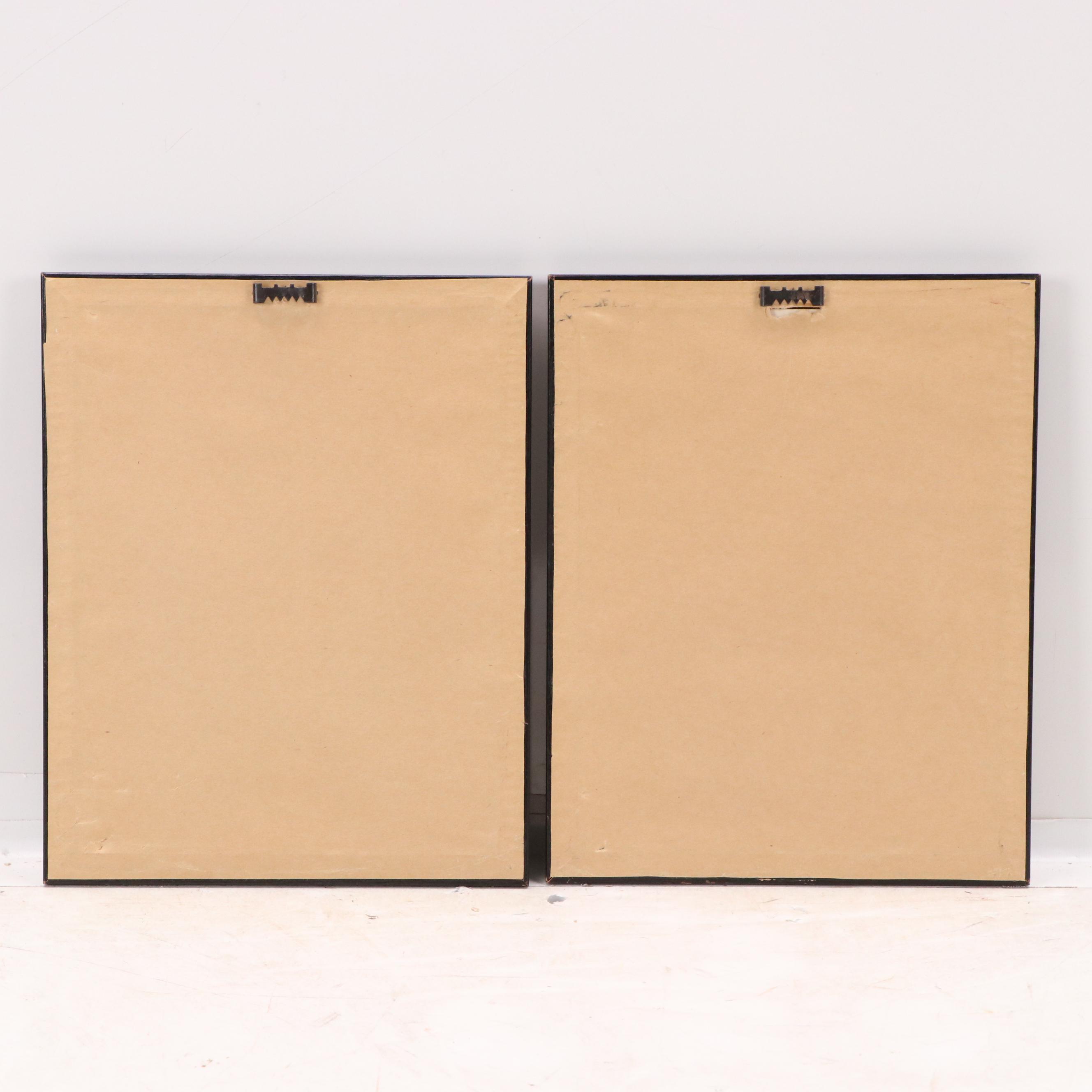 Pair of Color Lithographs with Ornithological Illustrations, 20th Century