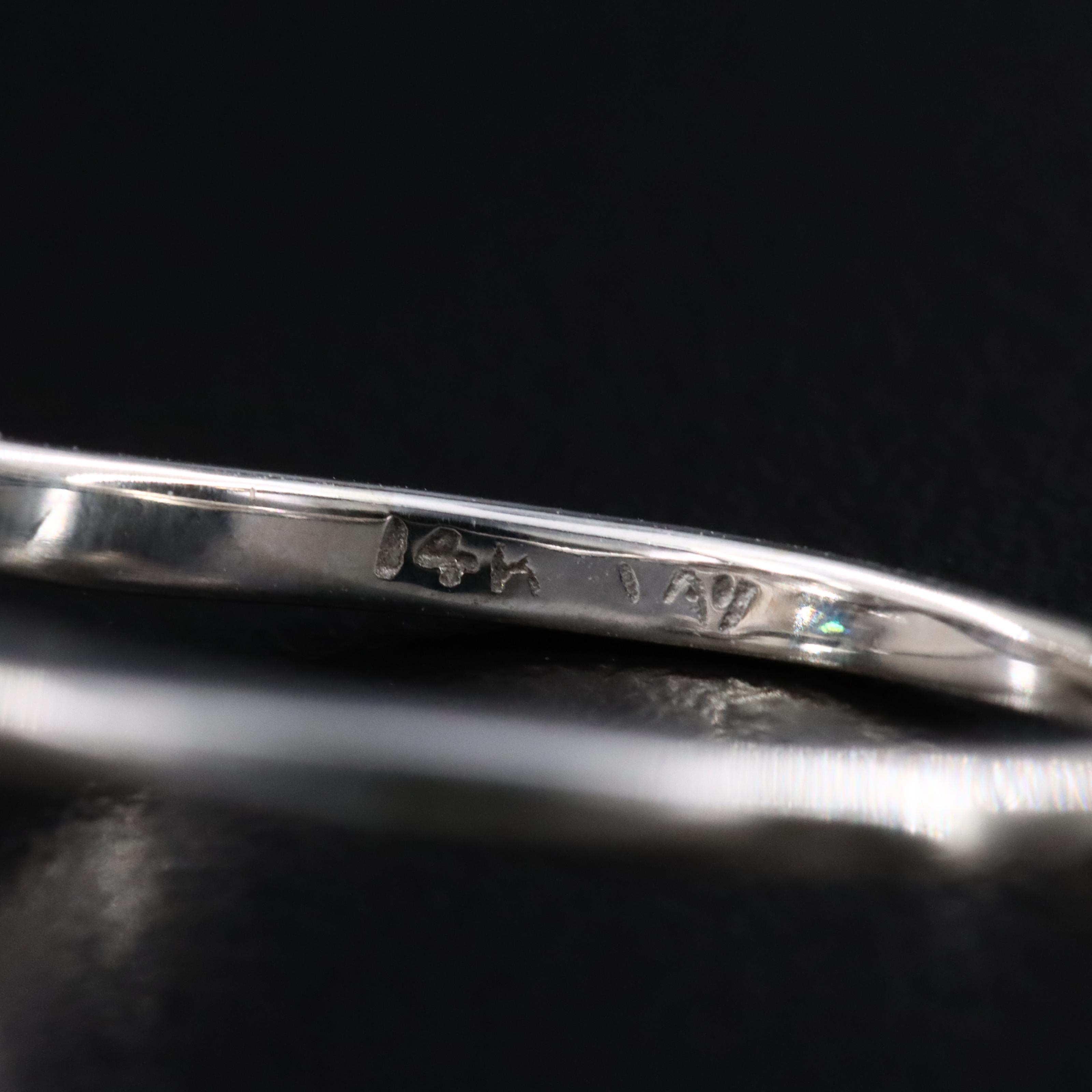 Vintage 14K Ribbon Sapphire and Diamond Ring