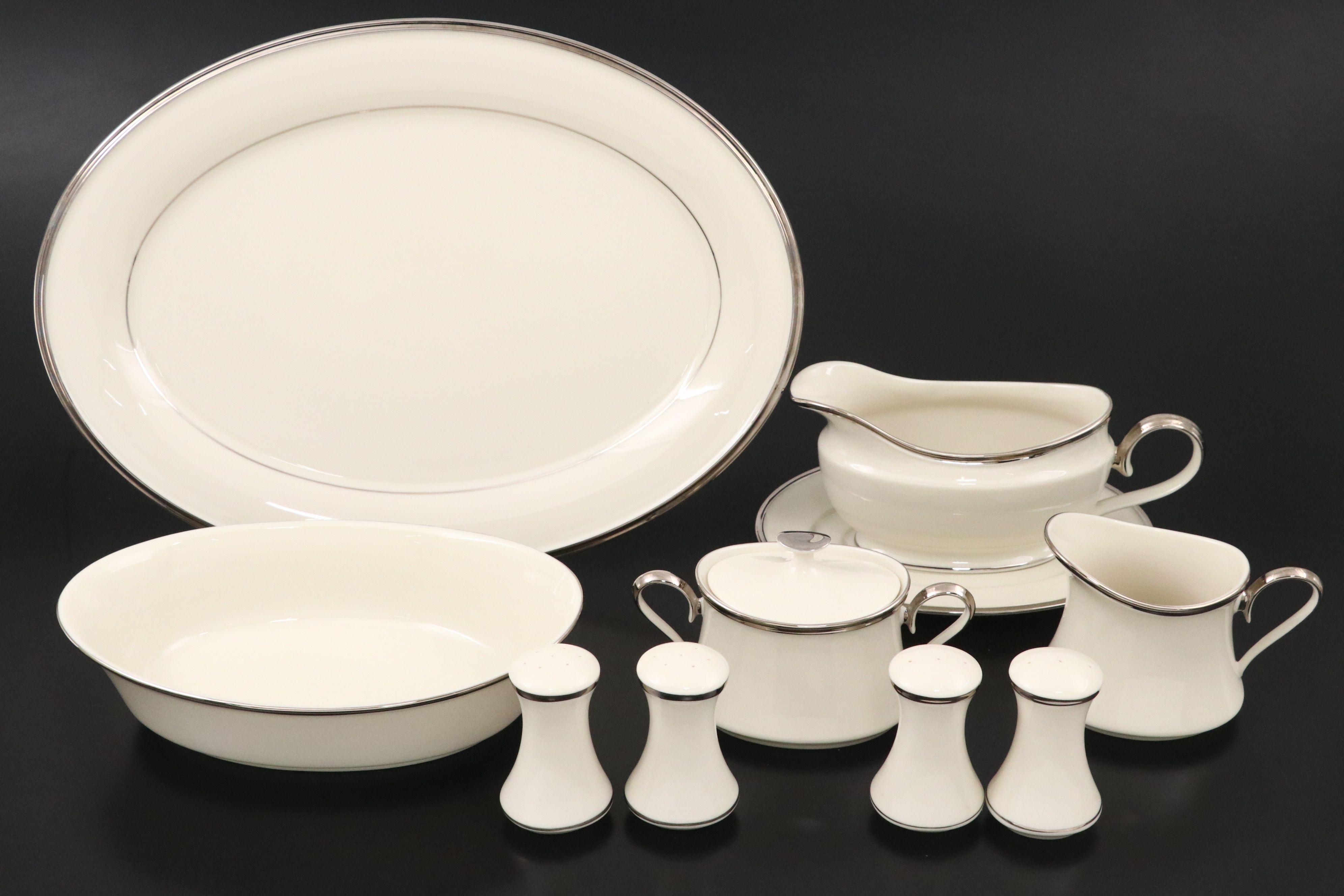 Lenox Dimension Collection "Solitaire" Porcelain Dinnerware
